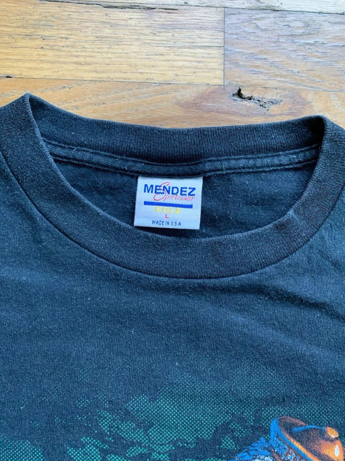Other Vintage 90's Mendez Sportswear Miami Hurricanes T-shirt Size US L / EU 52-54 / 3 - 3 Thumbnail