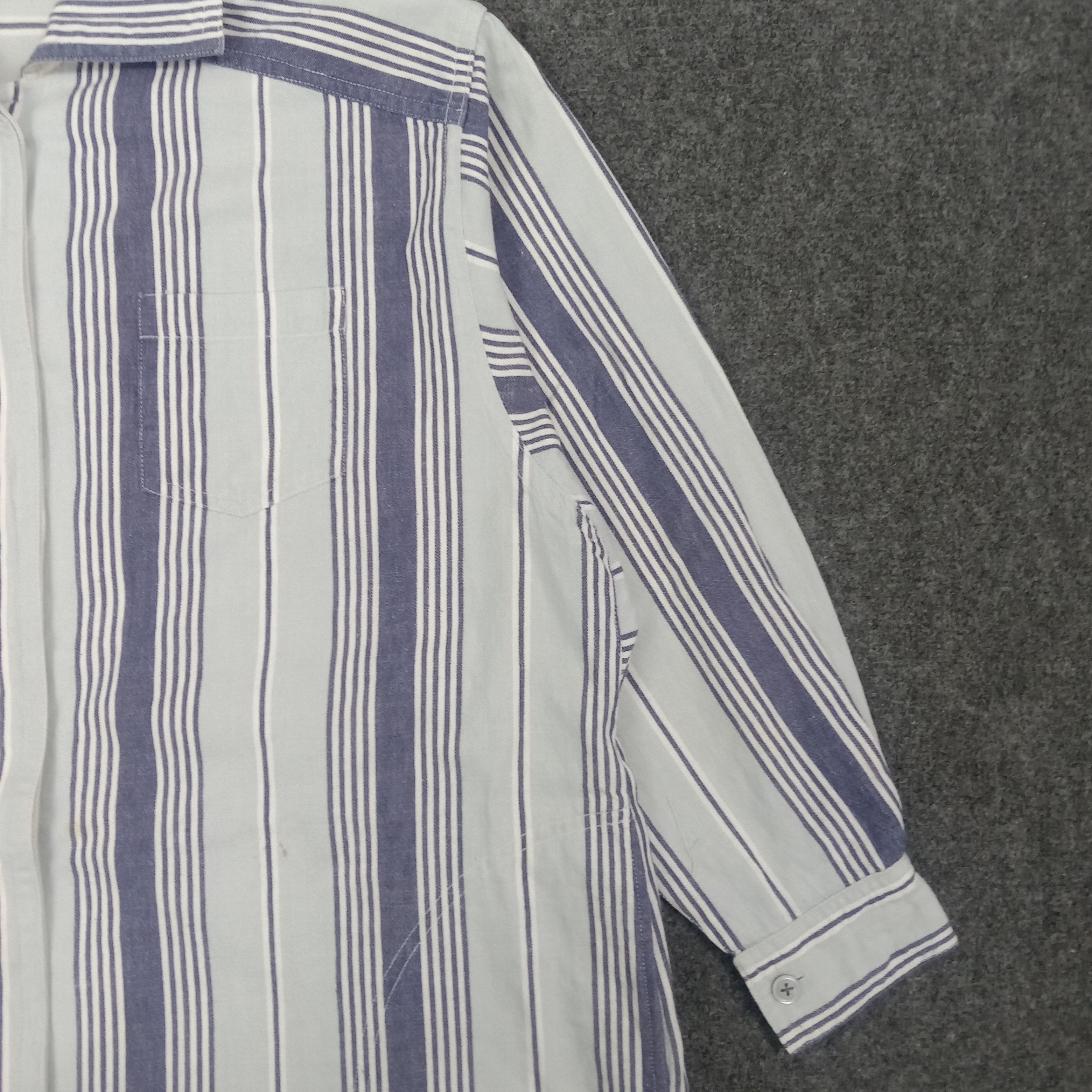 Comme des Garcons Vintage 90s Comme des Garçons Striped Shirt Dress C268N5 Size M / US 6-8 / IT 42-44 - 2 Thumbnail