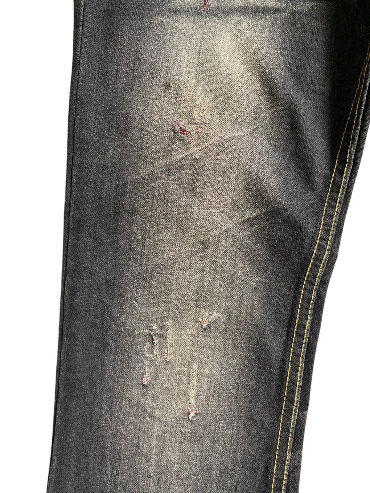 semanticdesign FLARE💥 SEMANTIC DESIGN PUNK STYLE MUDMAX DISTRESSED DENIM🎌☠️ Size US 31 - 17 Thumbnail