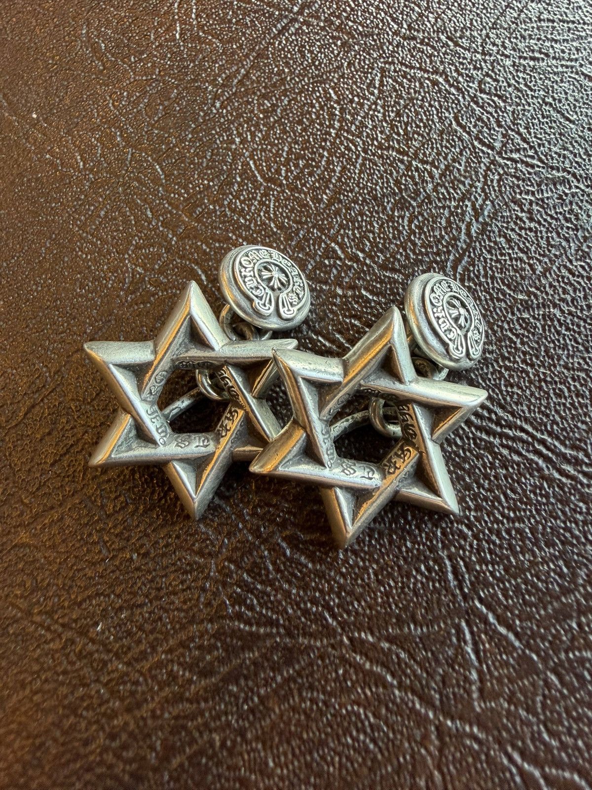 Chrome Hearts Chrome Hearts .925 Sterling Silver Star of David Cufflinks Size ONE SIZE - 1 Thumbnail
