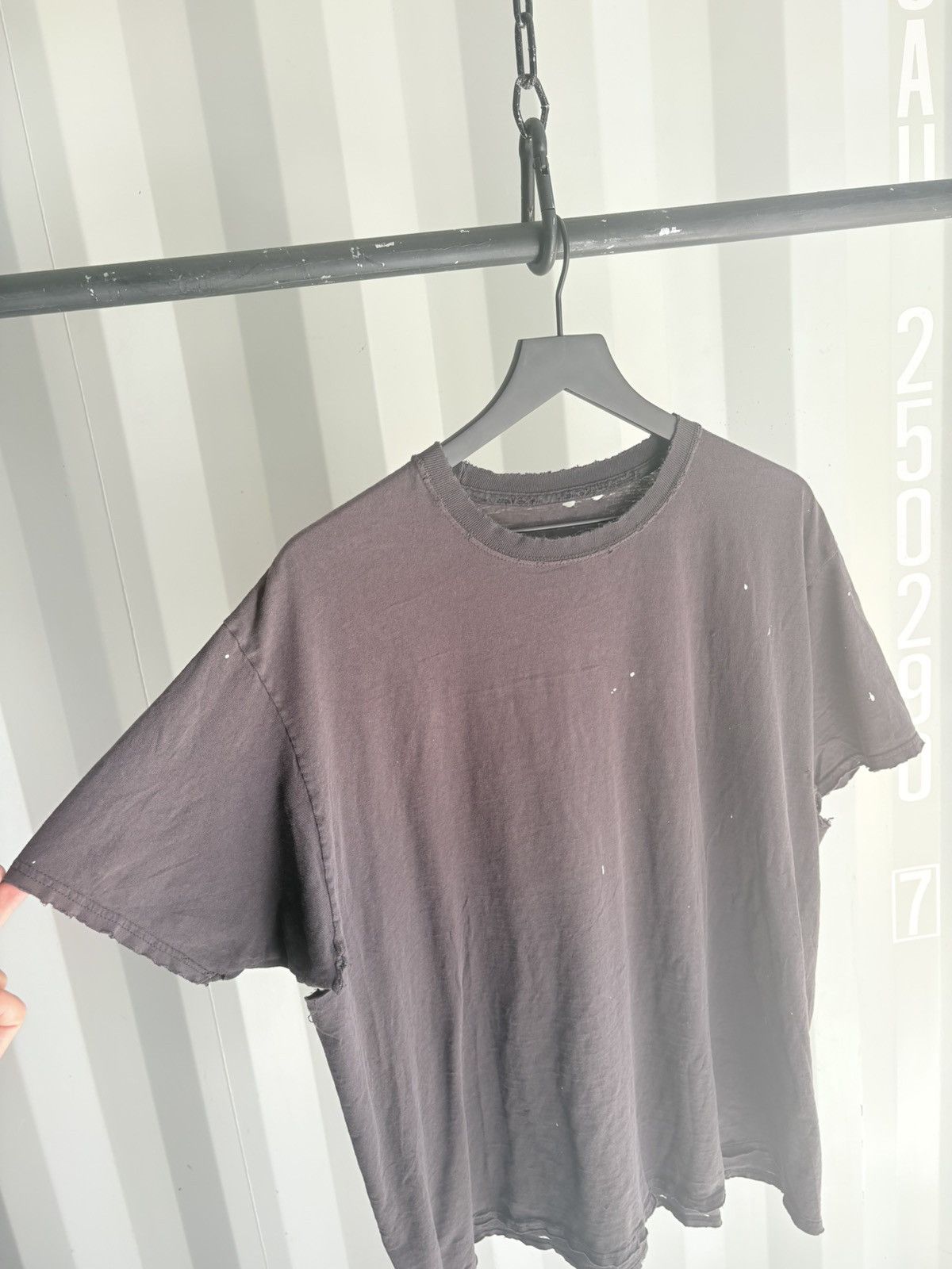 Vintage Vintage Blank Shirt Distressed Faded Grunge Thrashed Size US XXL / EU 58 / 5 - 2 Thumbnail