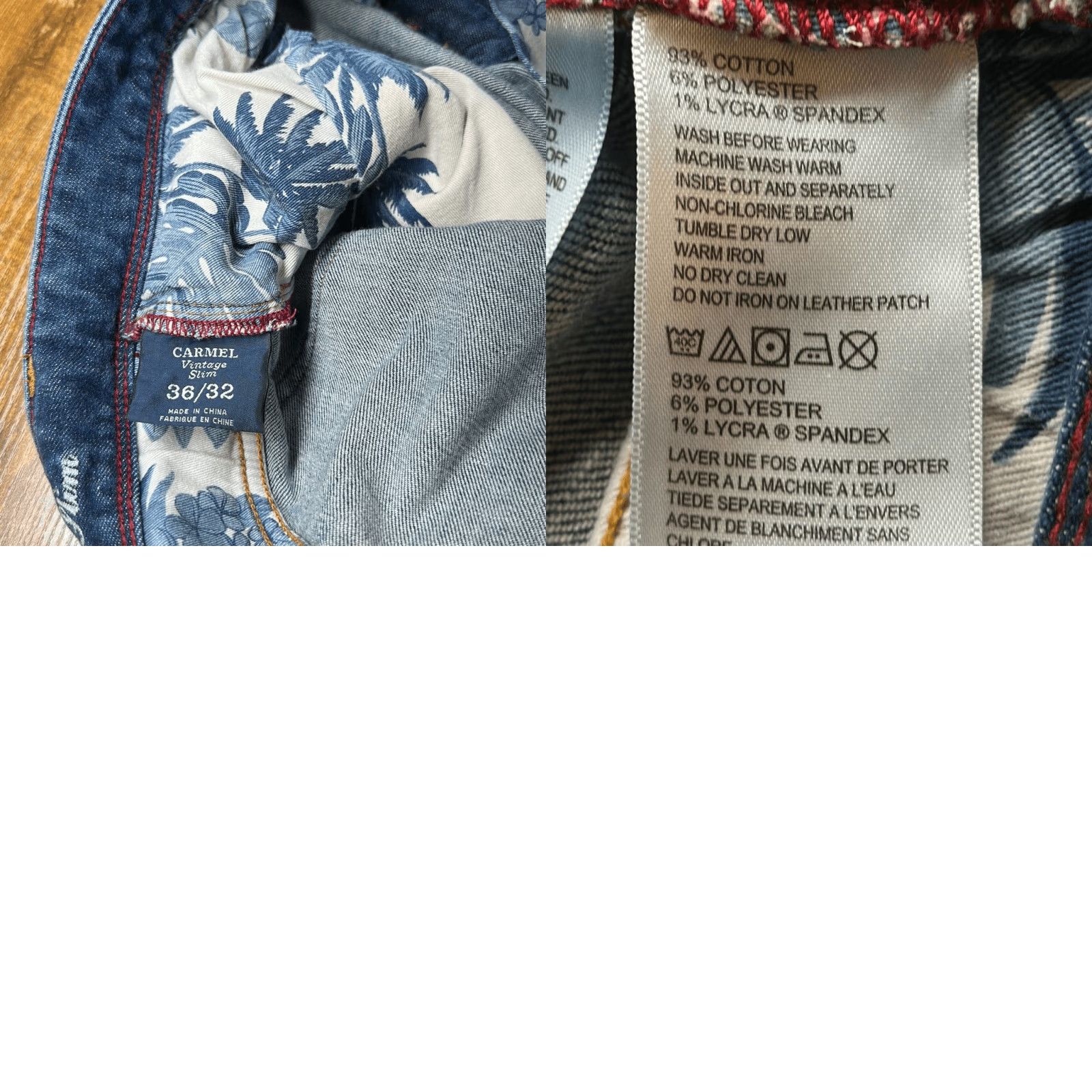 Tommy Bahama VINTAGE Tommy Bahama Mens Carmel Slim Jeans Jeans Men 38 Blue 32 Inseam 32 Slim Straight 7" leg opening Size US 38 / EU 54 - 9 Thumbnail