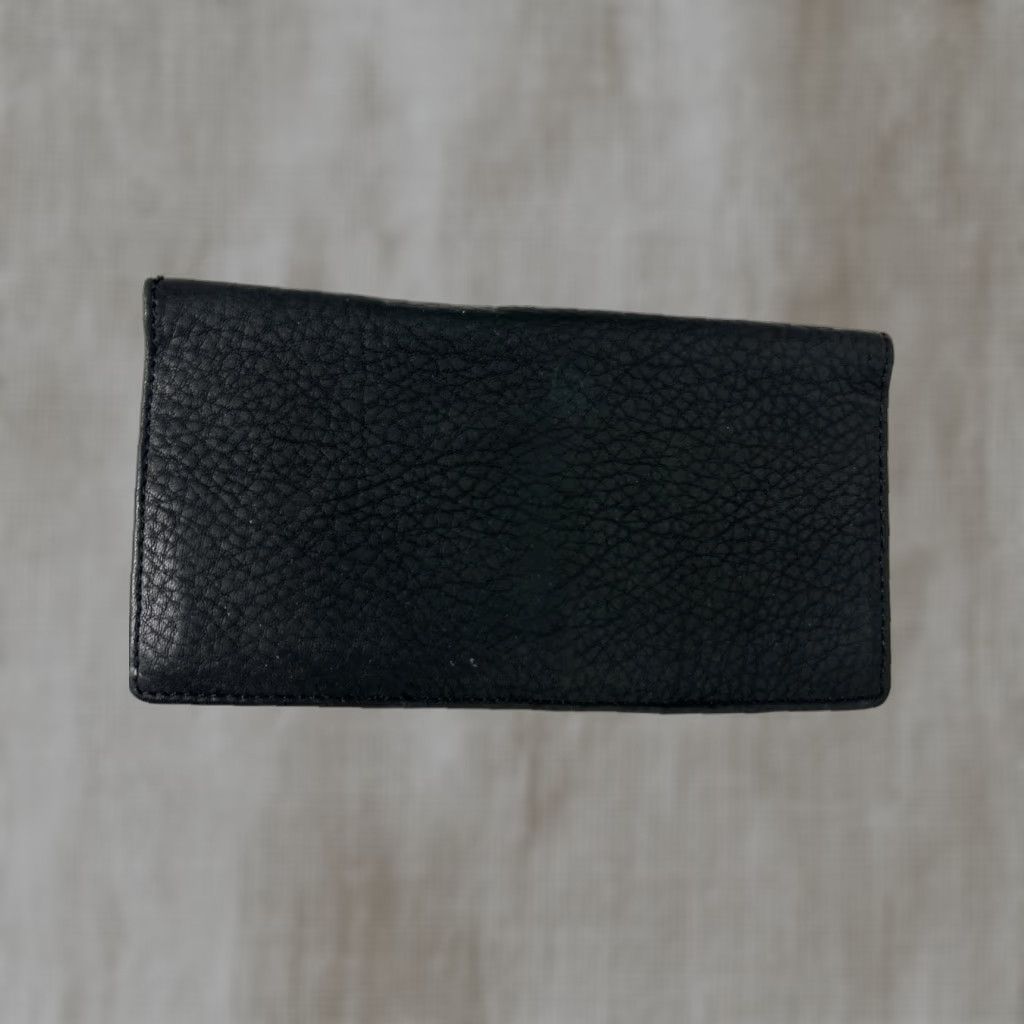 Fossil VINTAGE Fossil Pebbled Leather Black Bifold Thin Wallet 6.5x3.5 Size ONE SIZE - 1 Thumbnail