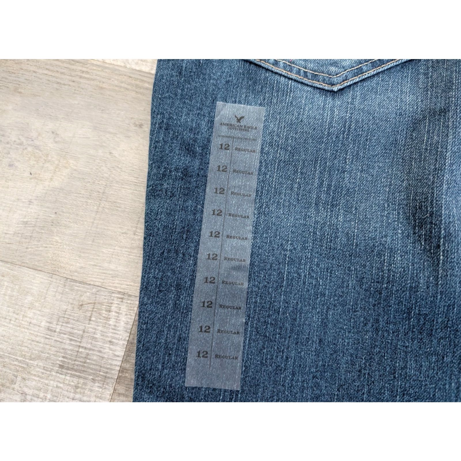 American Eagle Outfitters American Eagle Jeans Womens 12 Hipster Flare Low Rise Boot Dark Wash Denim Size 34" / US 12 / IT 48 - 3 Thumbnail