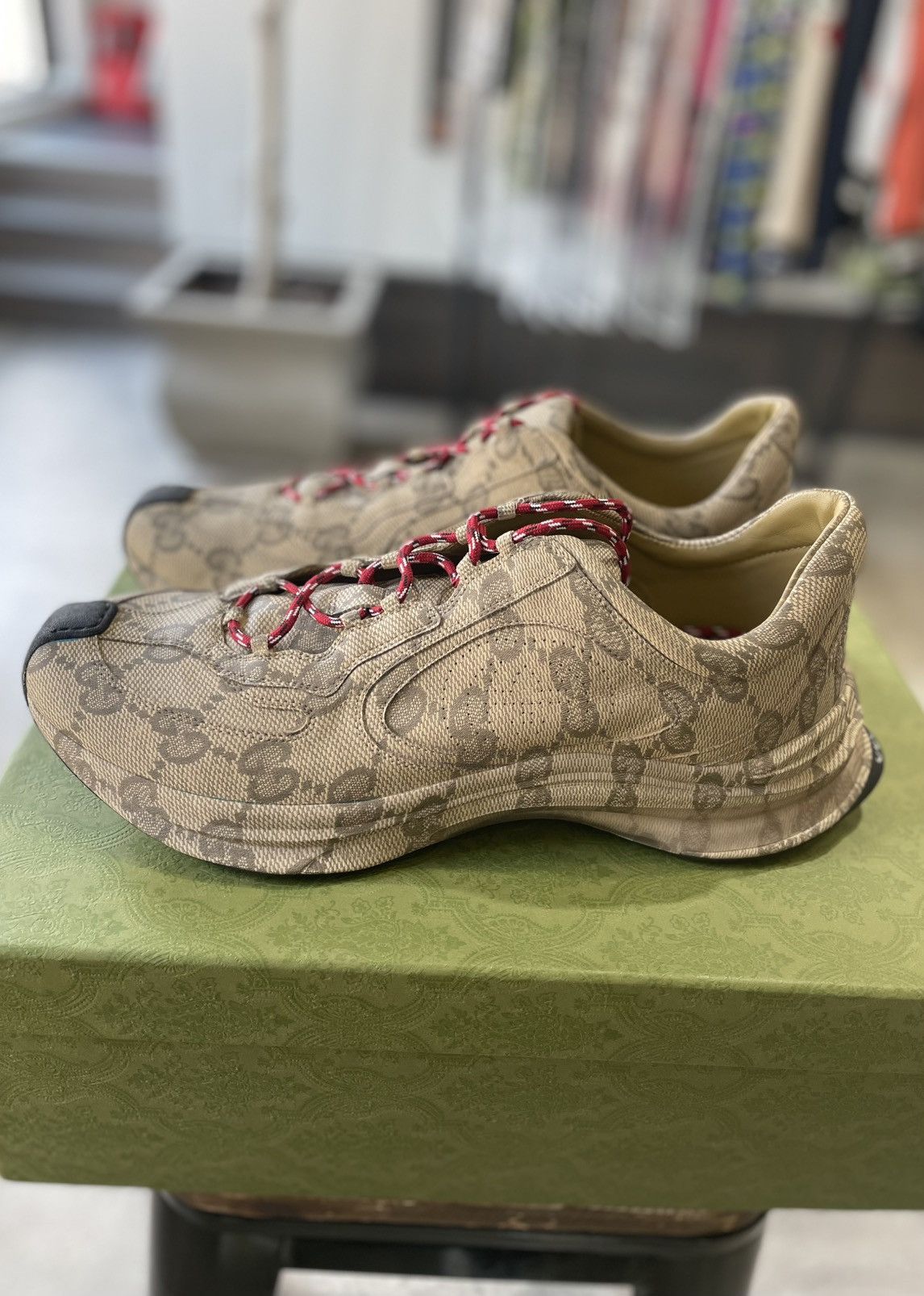 Gucci Gucci Run Sneaker 'Beige Ebony Monogram' Size US 13 / EU 46 - 5 Thumbnail