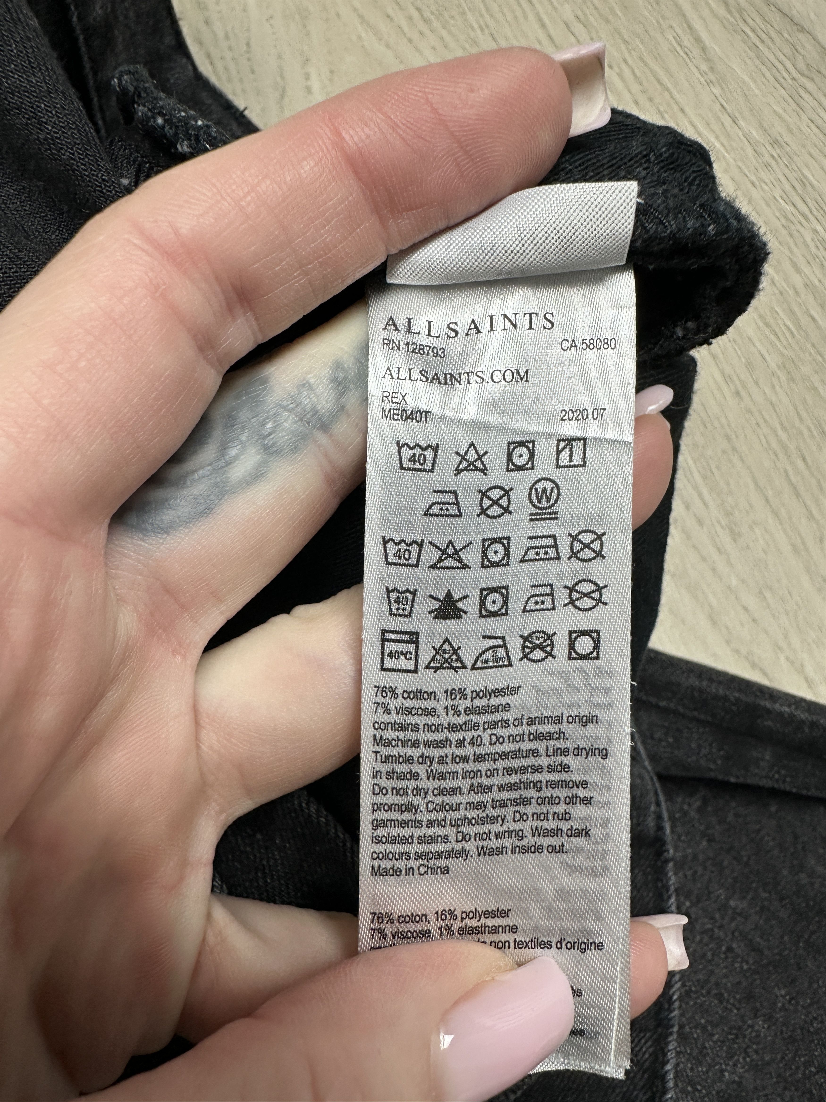 Allsaints Allsaints Rex Mens Denim Pants Jeans Size US 30 / EU 46 - 4 Thumbnail