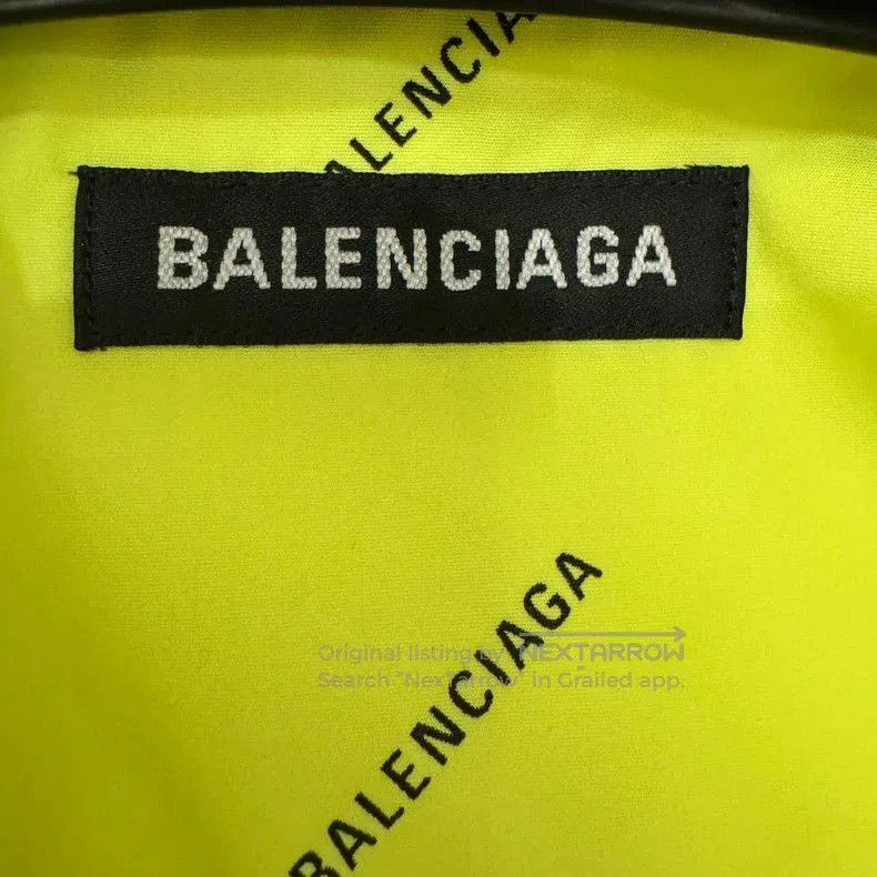 Balenciaga Balenciaga Logo Print Fluorescent Green Shirt. Size US XS / EU 42 / 0 - 3 Thumbnail