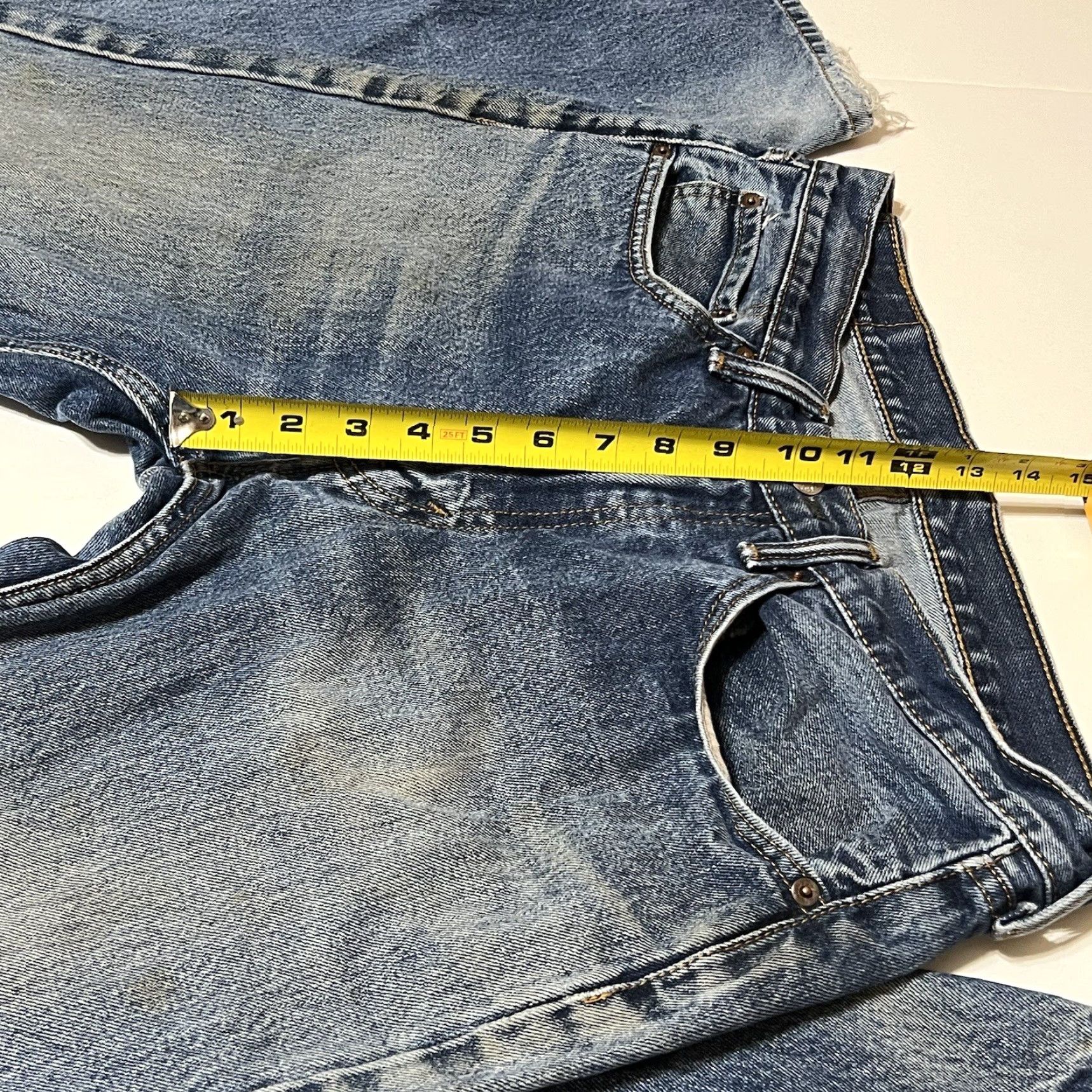 Levi's Levi's 505 Jeans Regular Distressed 34x32 34x34 5-Pocket Denim Blue Mens Casual Vintage? Size US 34 / EU 50 - 4 Thumbnail