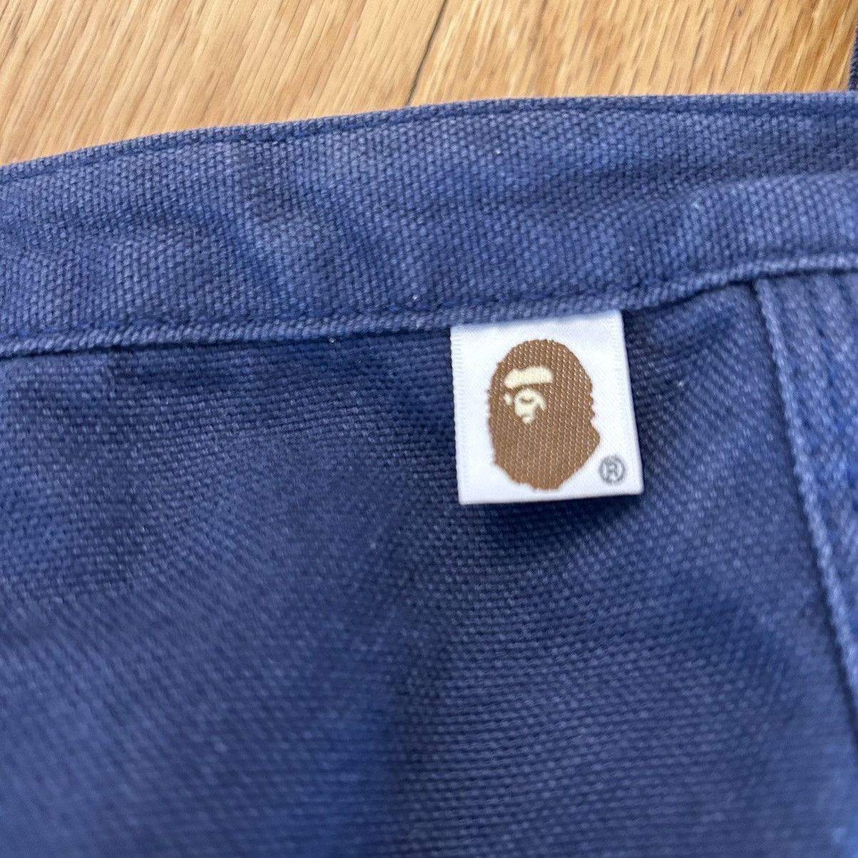 Bape Bape Cotton Messanger Bag STASH Logo Navy Size ONE SIZE - 3 Thumbnail