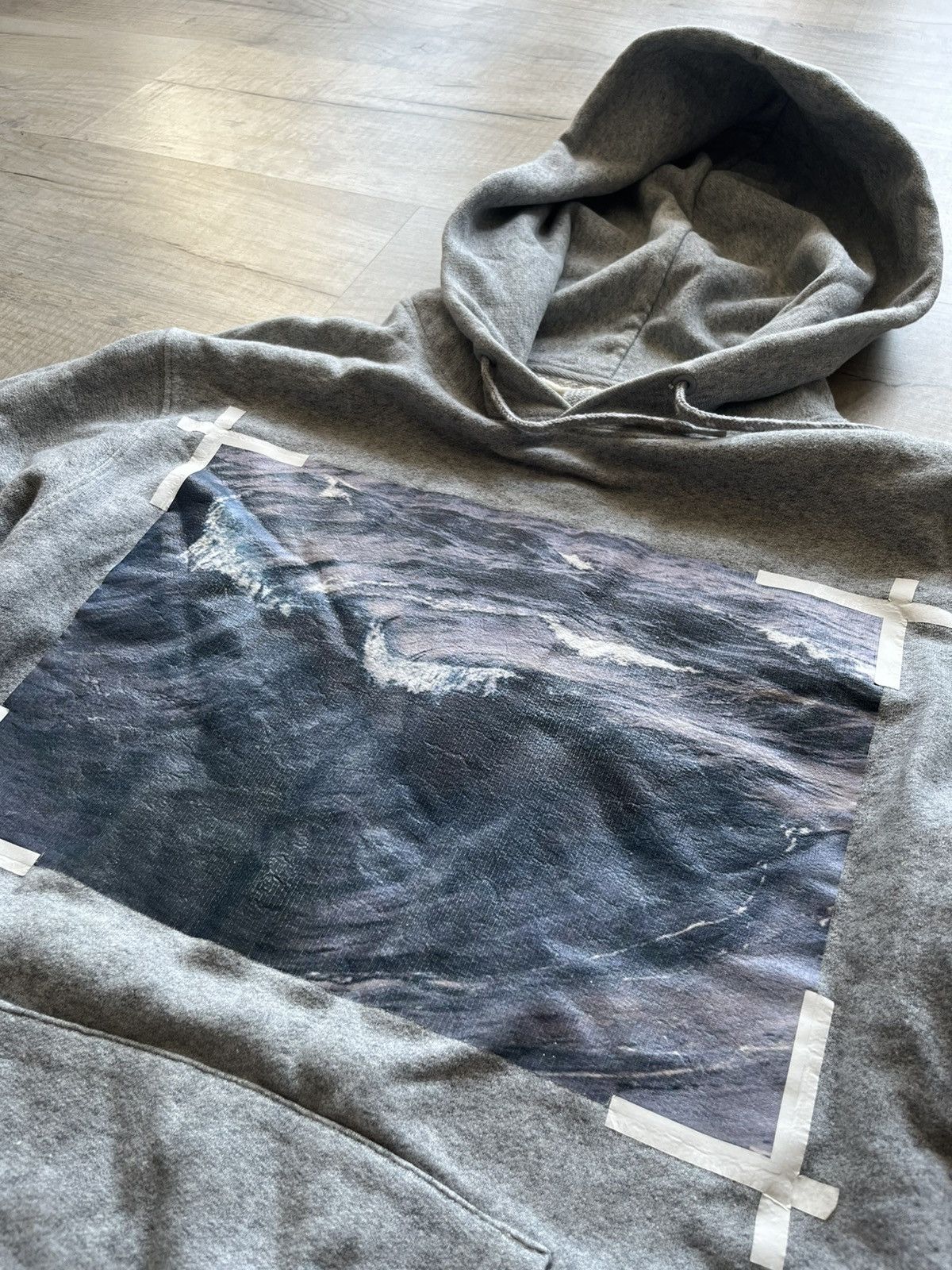Off-White Off-White grey waves hoodie sweatshirt Size US M / EU 48-50 / 2 - 3 Thumbnail