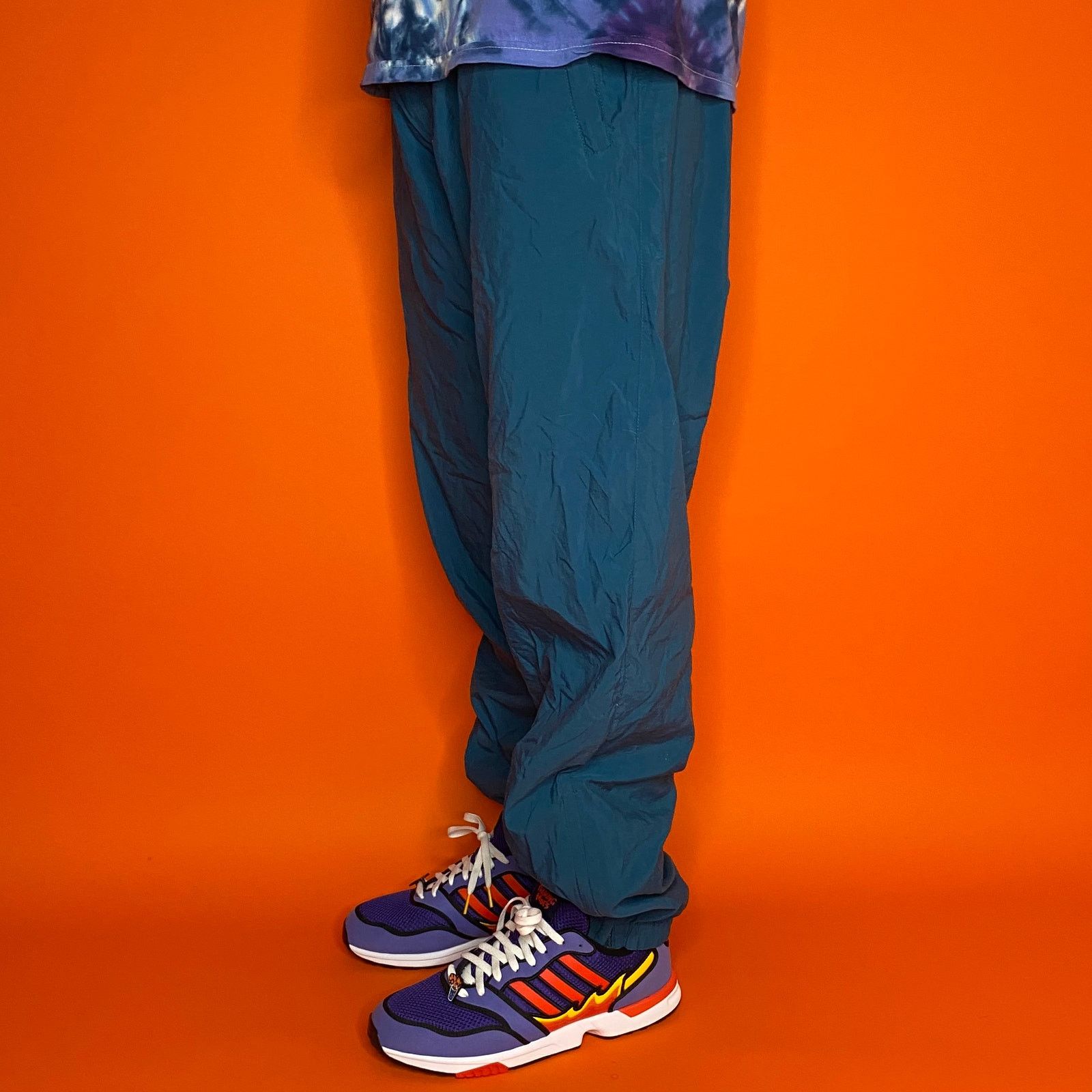 Vintage Vintage 90s Head Track Pants Mens L Teal Polyester Joggers Size US 32 / EU 48 - 1 Thumbnail