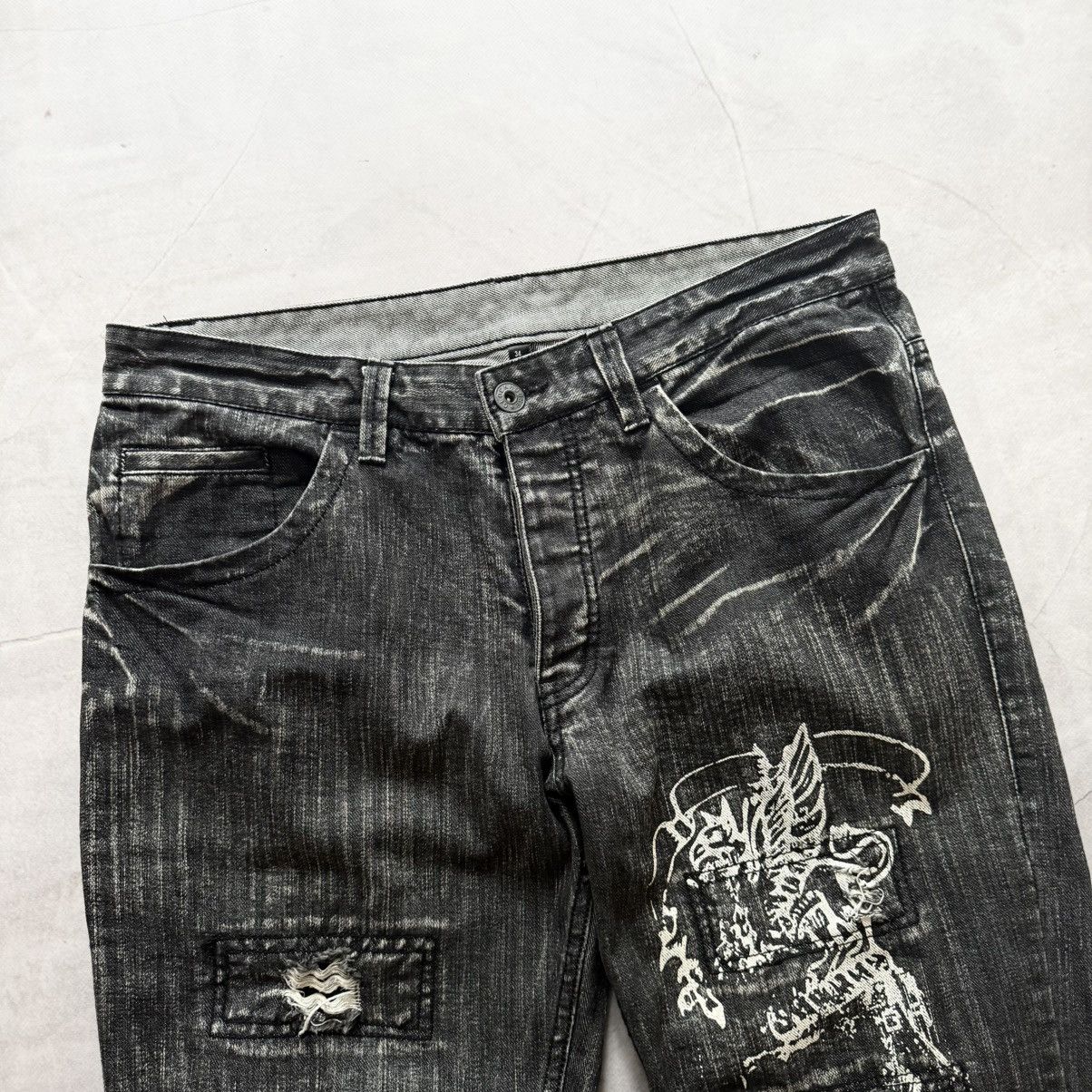 Hysteric Glamour Vintage Distressed Faded Jeans Hysteric Glamour Vibe Y2K Size US 34 / EU 50 - 4 Thumbnail