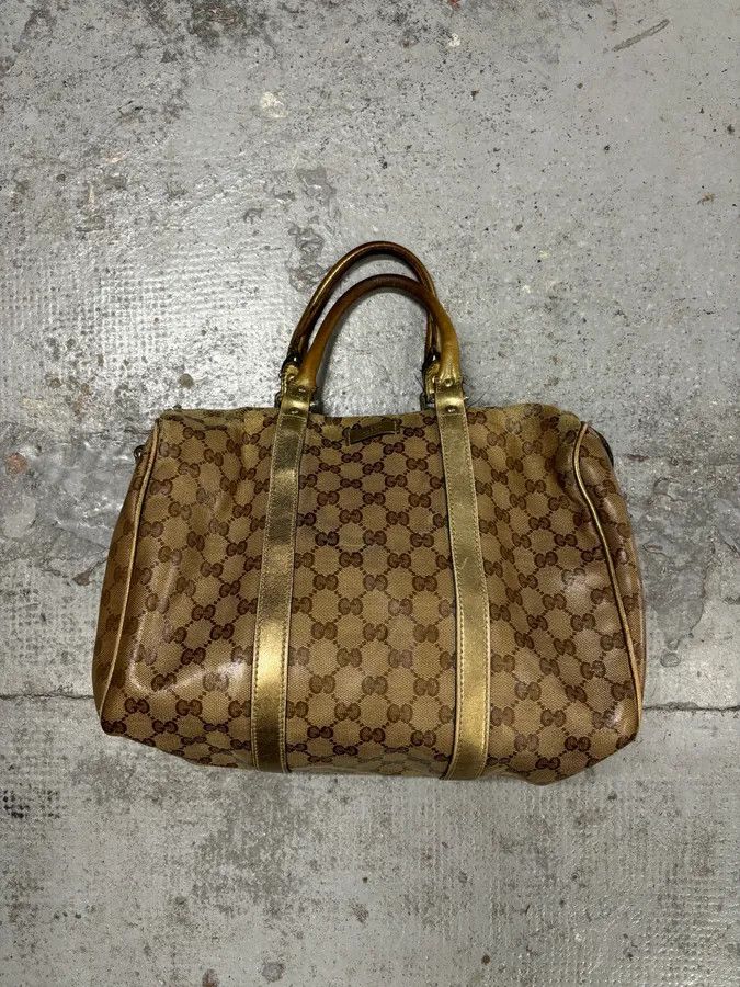 Gucci 2000s Gucci Beige Monogram Canvas Tote Bag Size ONE SIZE - 5 Thumbnail