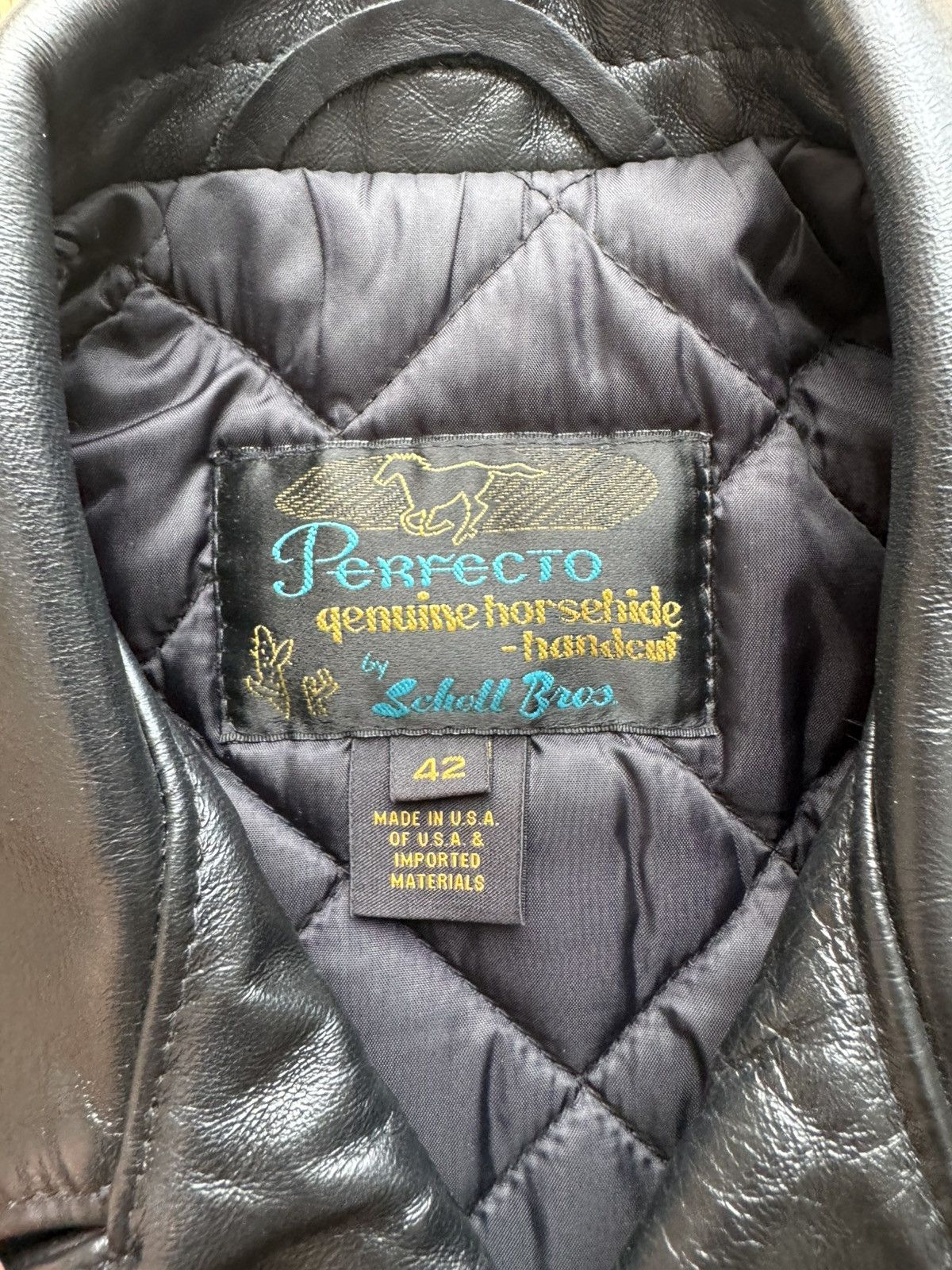 Schott Schott 613SH Leather Jacket – Size 42 – Lightly Worn Size US XS / EU 42 / 0 - 3 Thumbnail
