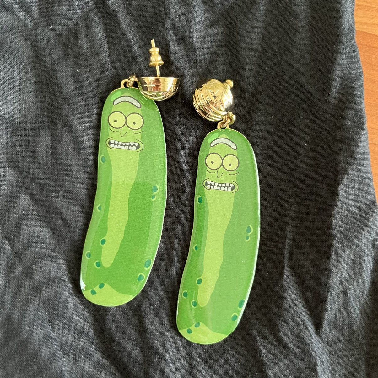 GCDS GCDS Pickle Rick Drop Earrings Size ONE SIZE - 1 Thumbnail