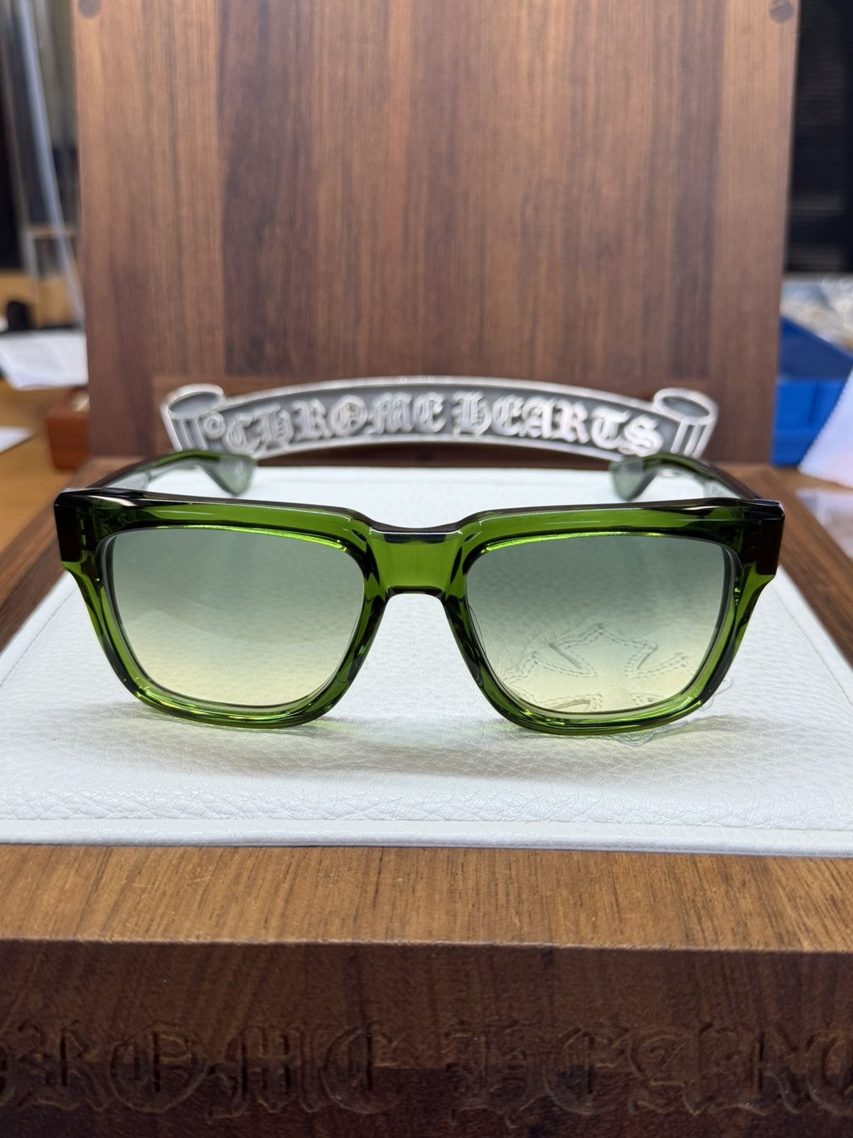 Chrome Hearts Chrome Hearts Box Officer Sunglasses Size ONE SIZE - 5 Thumbnail