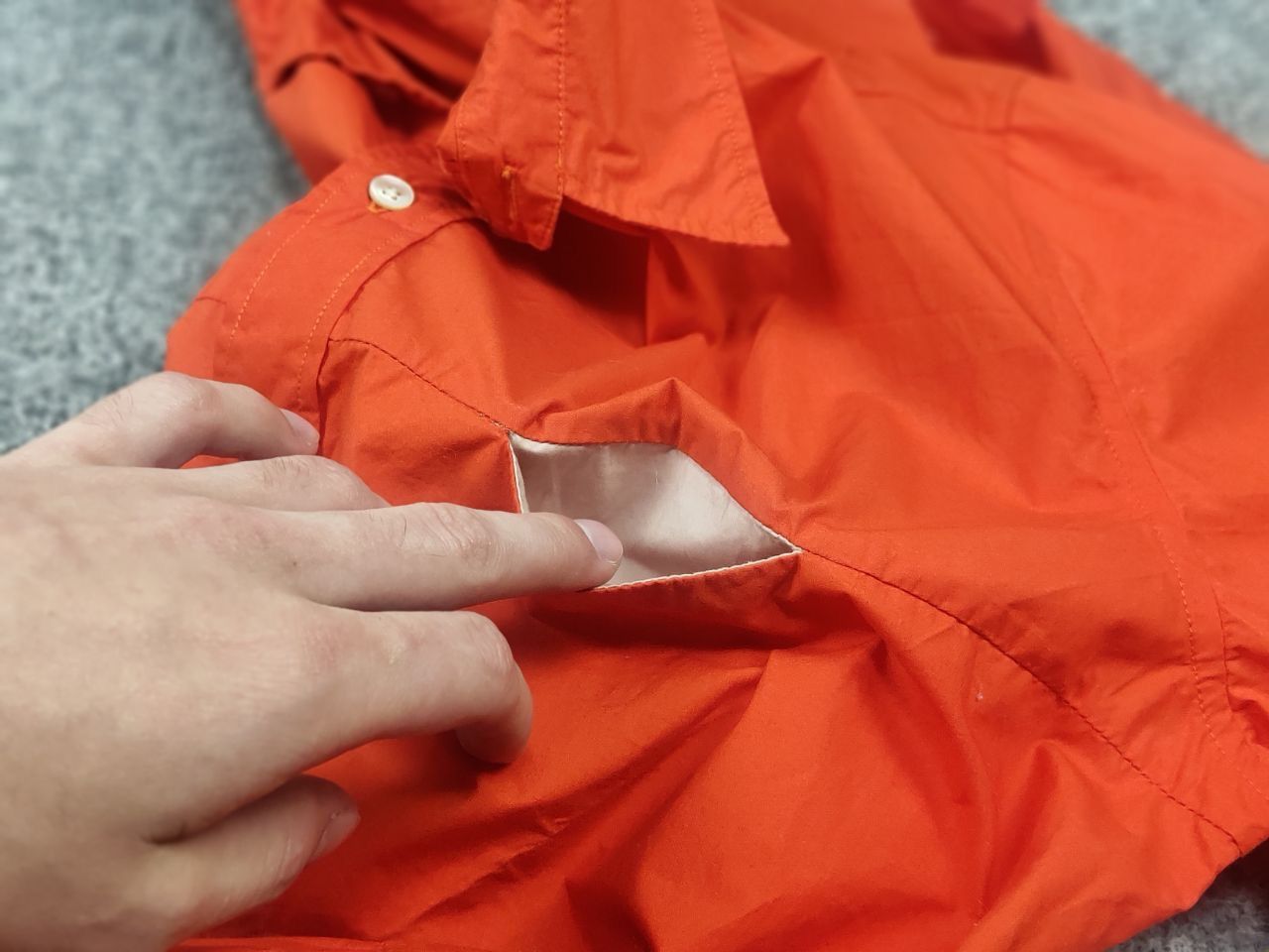 Paul Smith Paul Smith Vintage orange button-down shirt with pockets Size US L / EU 52-54 / 3 - 12 Thumbnail