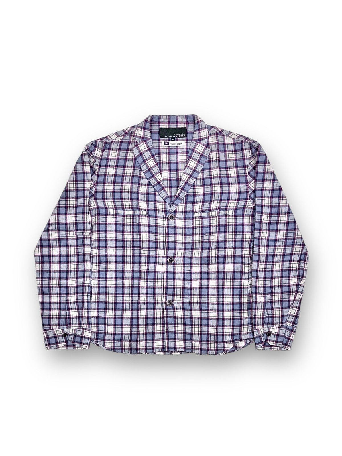 Hysteric Glamour × If Six Was Nine × Le Grande Bleu (L.G.B.) Monsieur Nicole Multipocket Semi Blazer Plaid Flannel Size M / US 6-8 / IT 42-44 - 1 Thumbnail