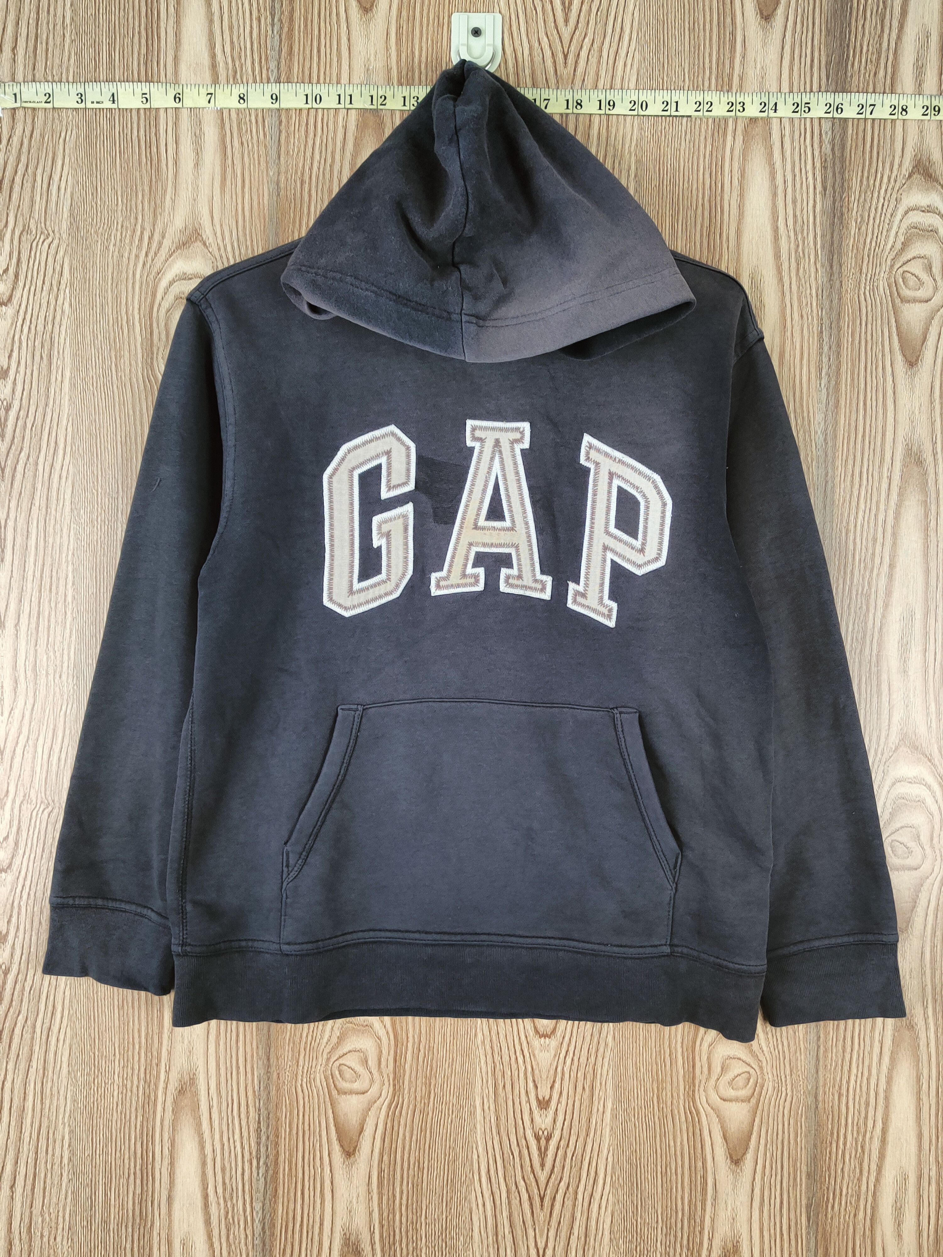 Gap × Vintage Vintage 💥 Gap Black Faded Hoodie Sweatshirts Size US M / EU 48-50 / 2 - 1 Thumbnail