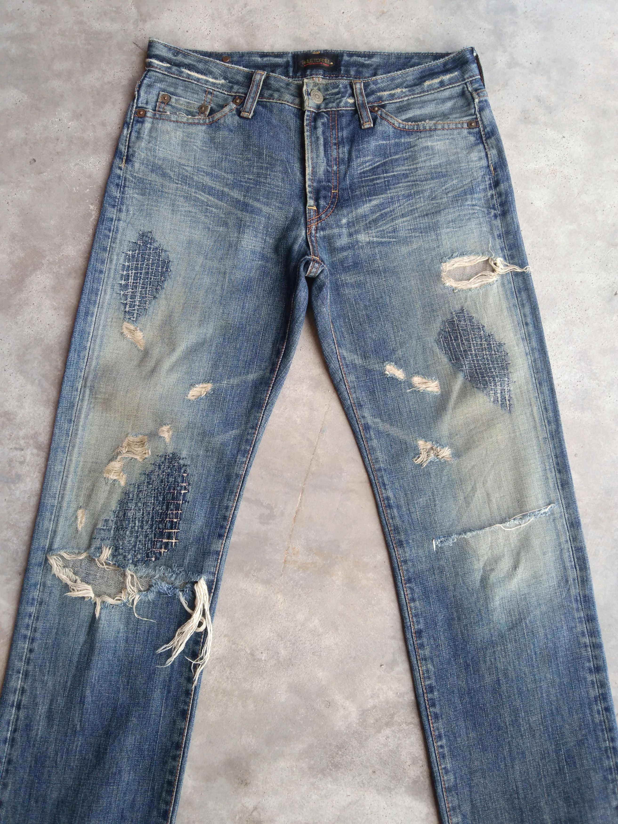 Japanese Brand Vintage Japanese Sweet Camel Distressed Jeans 30x30 Size US 30 / EU 46 - 5 Thumbnail