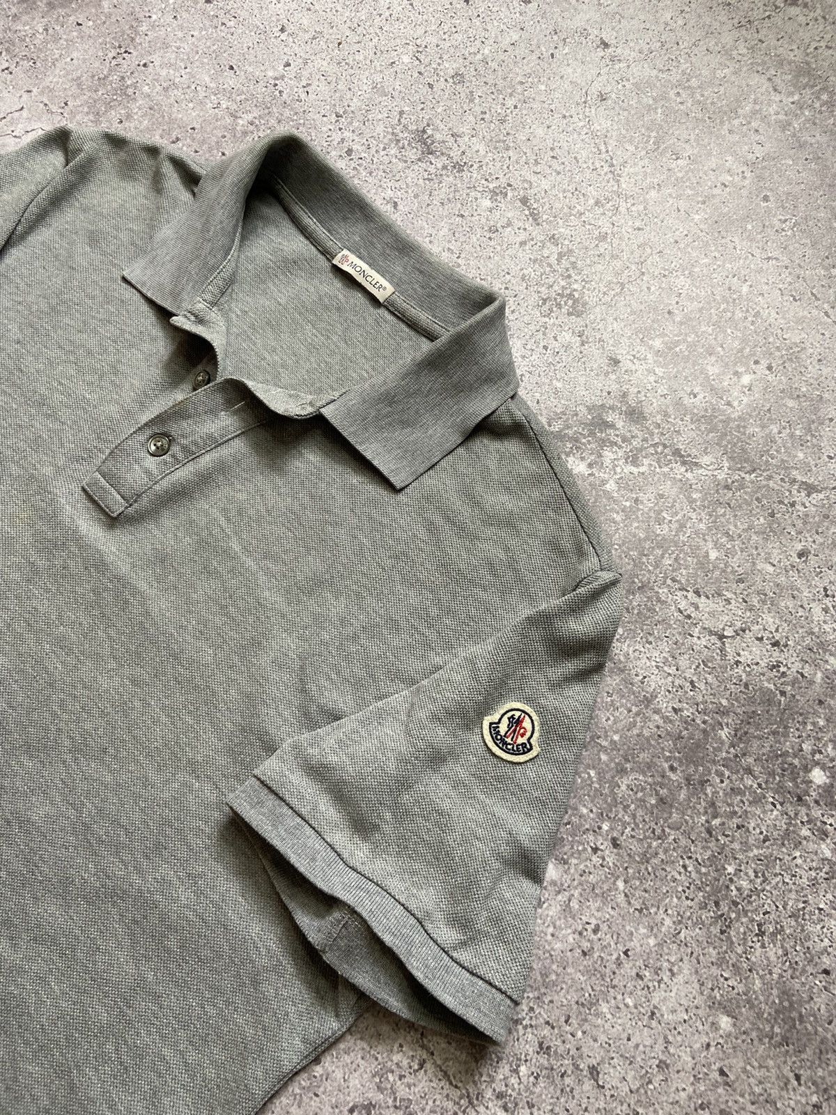 Moncler Moncler Polo Grey Gray Size US M / EU 48-50 / 2 - 2 Thumbnail