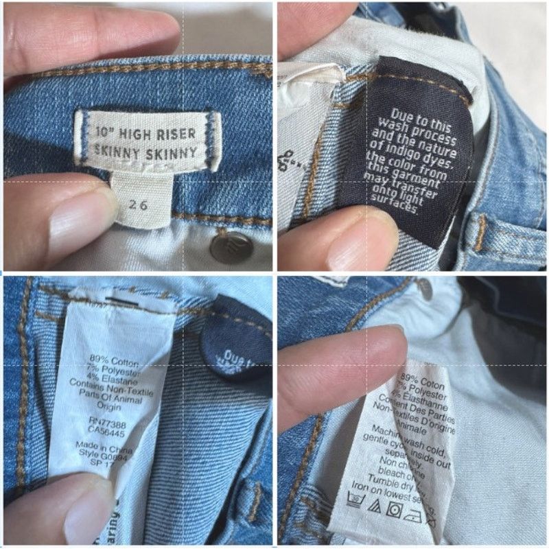 Madewell Madewell 10" High Riser Skinny Skinny Womens Jeans Size 26 Size 26" / US 2 / IT 38 - 6 Thumbnail