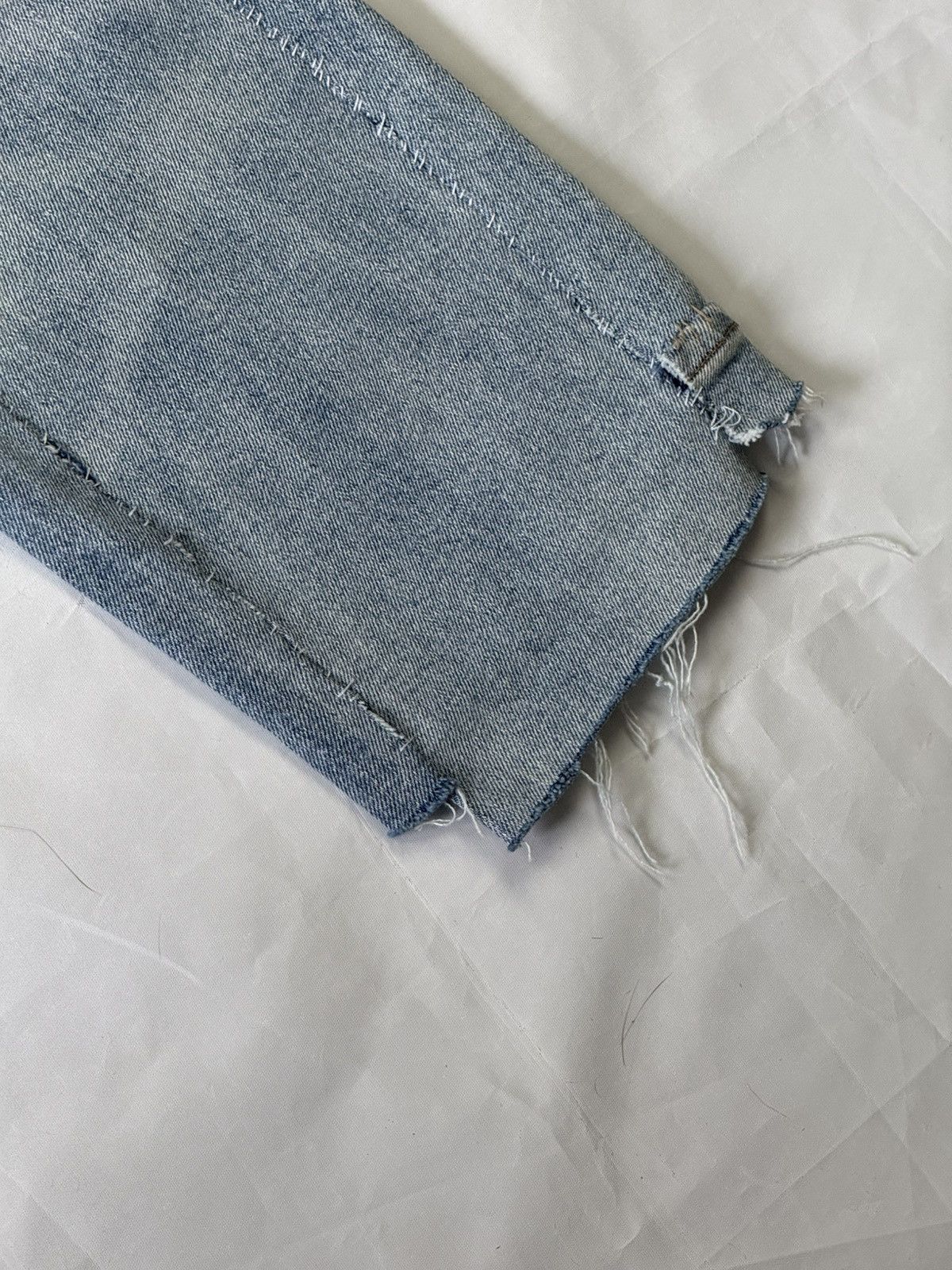 H&M Vetements-Inspired Deconstructed Jeans Size US 33 - 4 Thumbnail