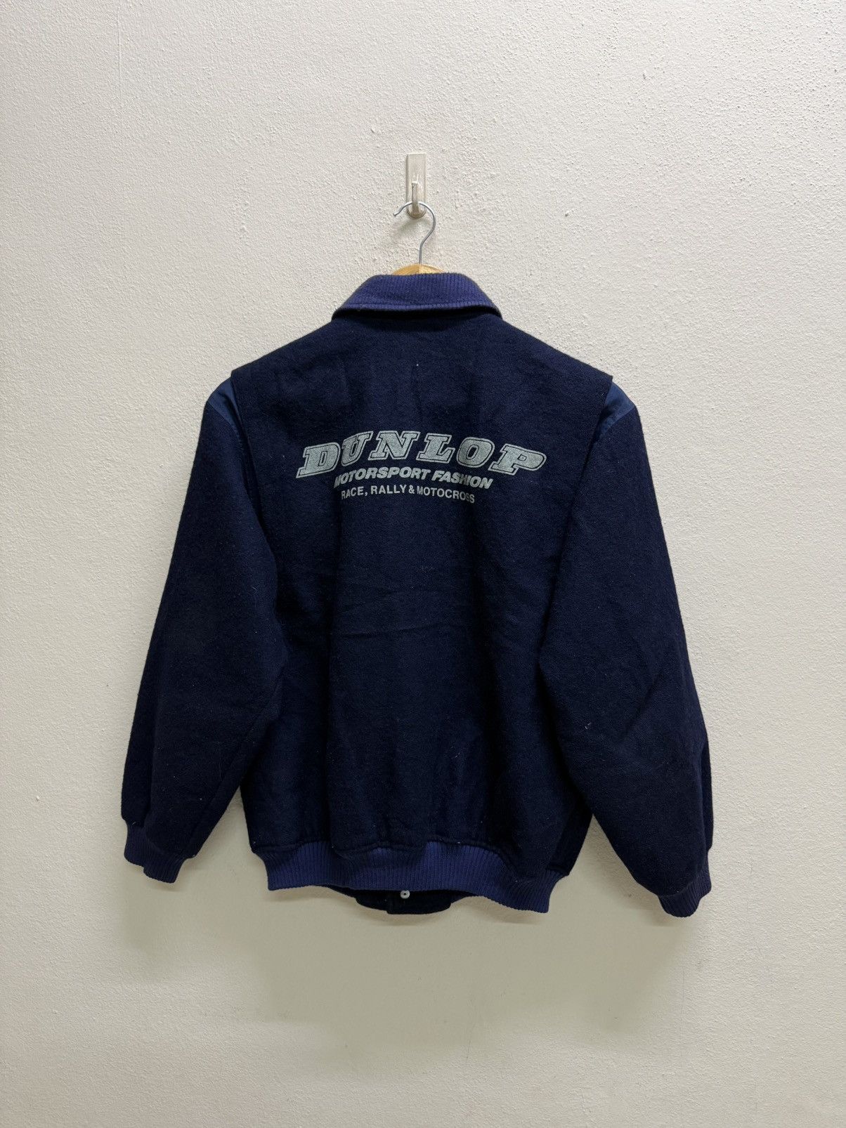 Dunlop Vintage 90s Dunlop Motorsports Fashion Wool Varsity Jacket Size US S / EU 44-46 / 1 - 22 Thumbnail