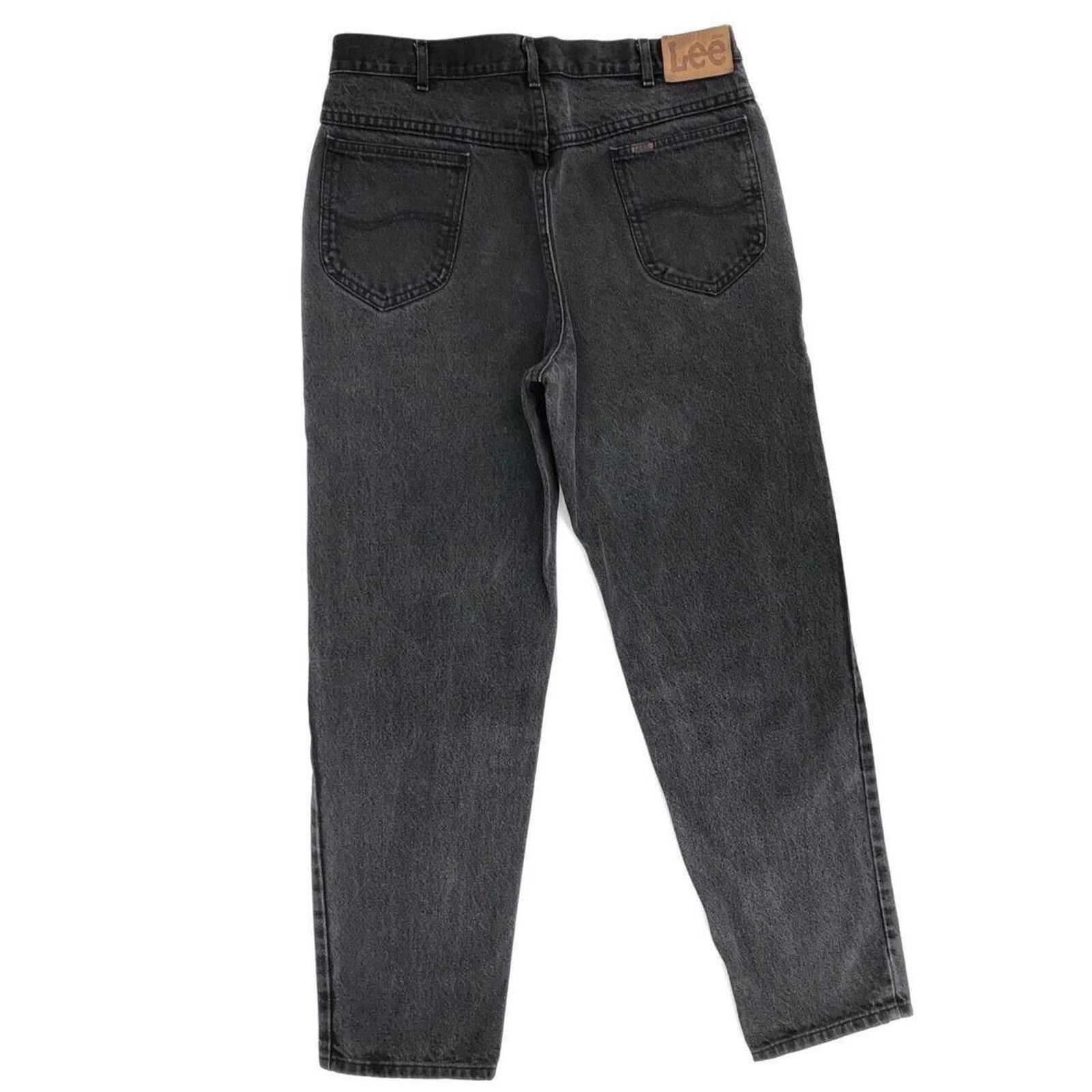 Lee × Vintage 90s Lee Riders black denim jeans 1990s vintage Size US 36 / EU 52 - 1 Thumbnail