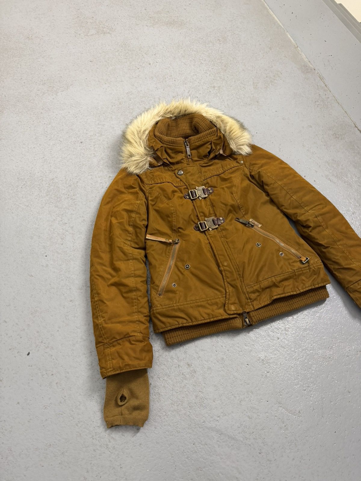 khujo Khujo Double Belted Fur Insulated Jacket Size S / US 4 / IT 40 - 3 Thumbnail