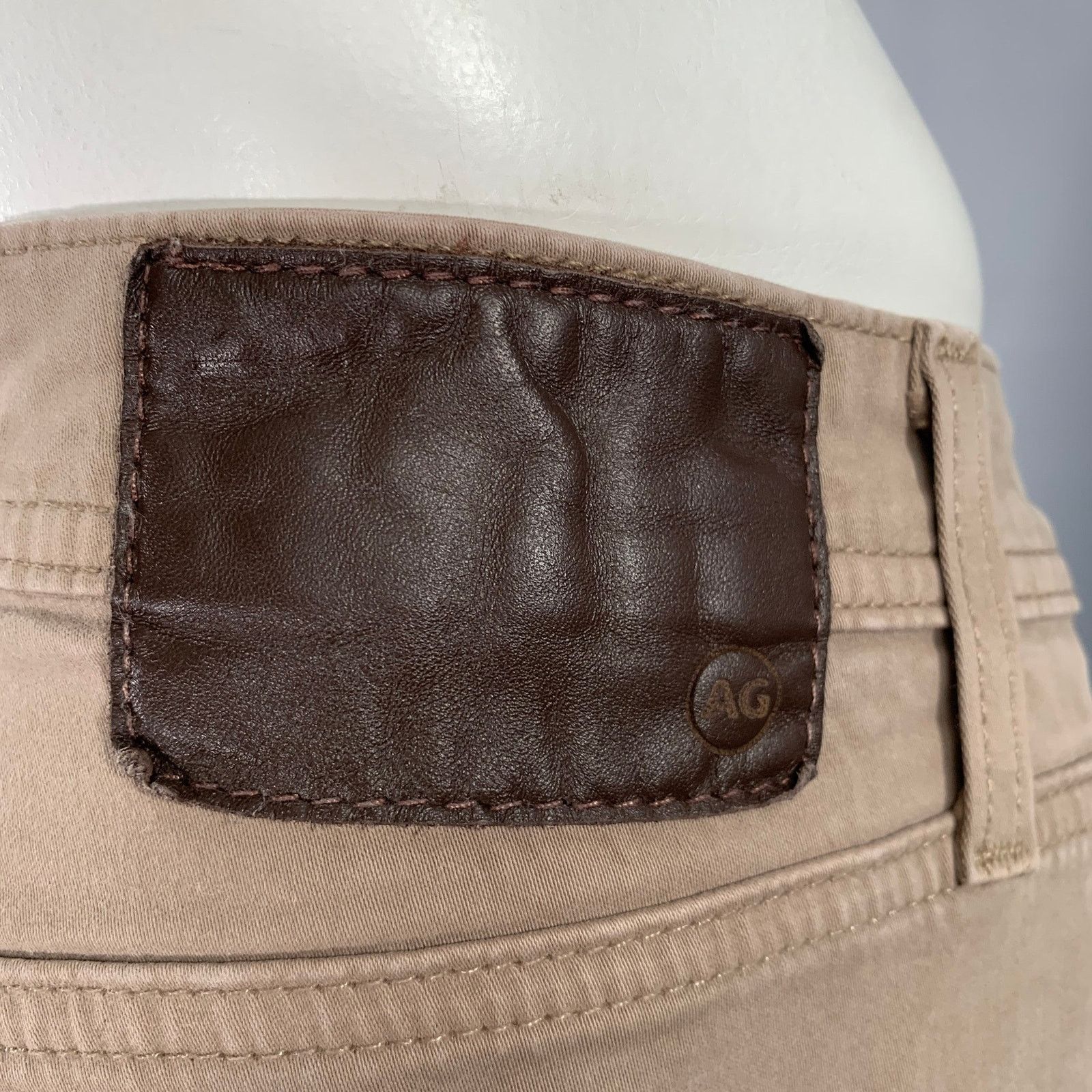 AG Adriano Goldschmied Size 36 Everett Khaki Cotton Blend Jean Cut Casual Pants Size US 36 / EU 52 - 4 Thumbnail