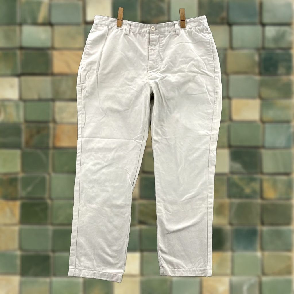 Vineyard Vines Vineyard Vines Club Pant Mens 34x27 Ivory Chino Flat Front Khaki Classic Preppy Size US 34 / EU 50 - 1 Thumbnail