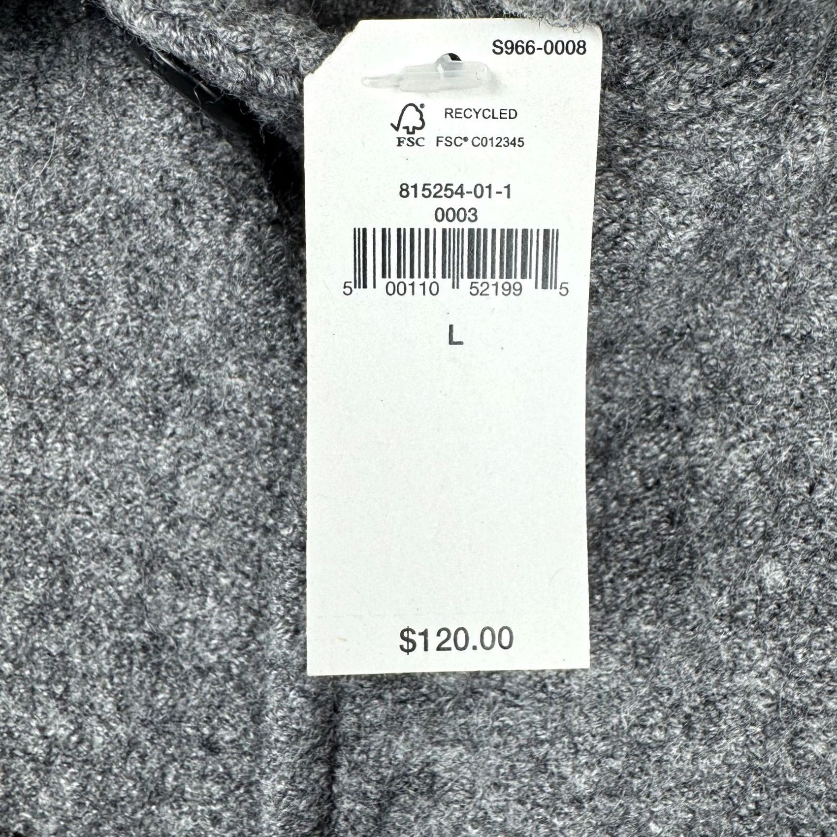 Banana Republic VINTAGE Banana Republic Mens L Boucle Over Shirt Jacket Gray Button Woiol Blend Size US L / EU 52-54 / 3 - 5 Thumbnail