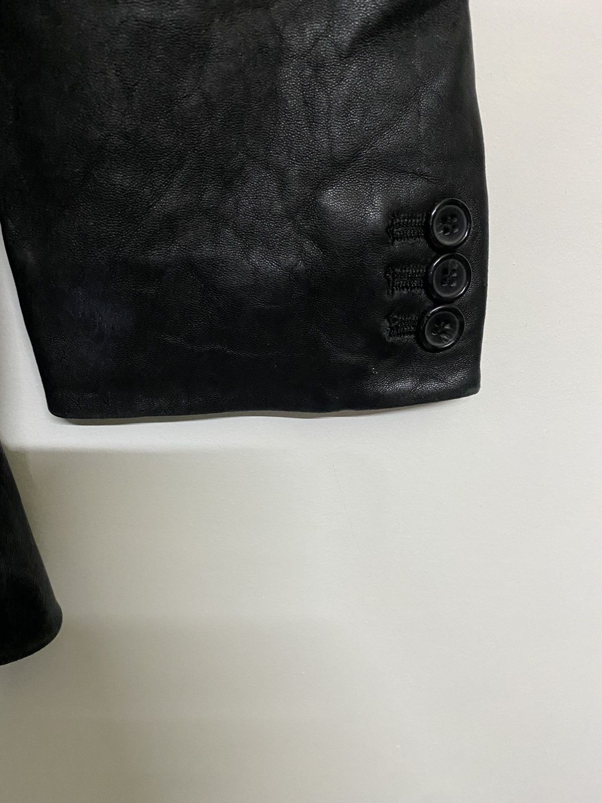 Yohji Yamamoto AAR Yohji Design Studio Sheepskin Leather Blazer Jacket Size US M / EU 48-50 / 2 - 4 Thumbnail