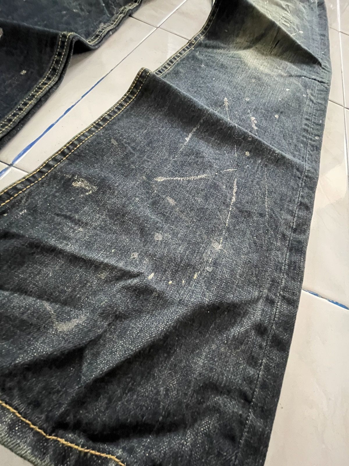 If Six Was Nine Shredded Studded Distressed Painter Japanese Brand Jeans Size US 32 / EU 48 - 10 Thumbnail