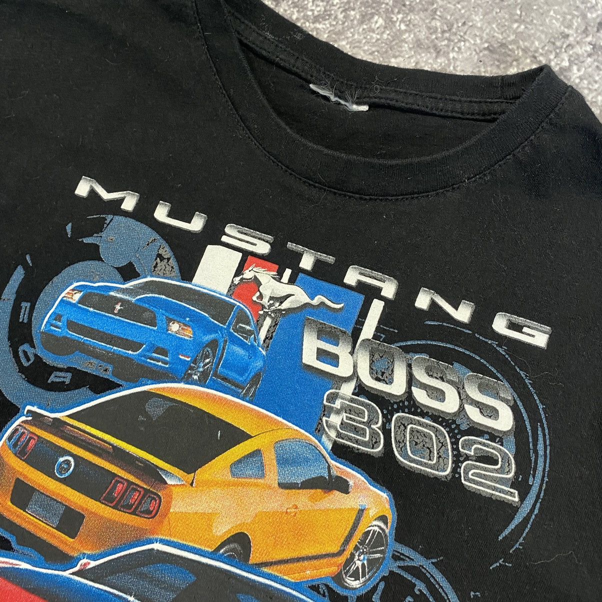 Vintage Vintage Ford Mustang Big Logo racing graphic tee Size US M / EU 48-50 / 2 - 4 Thumbnail