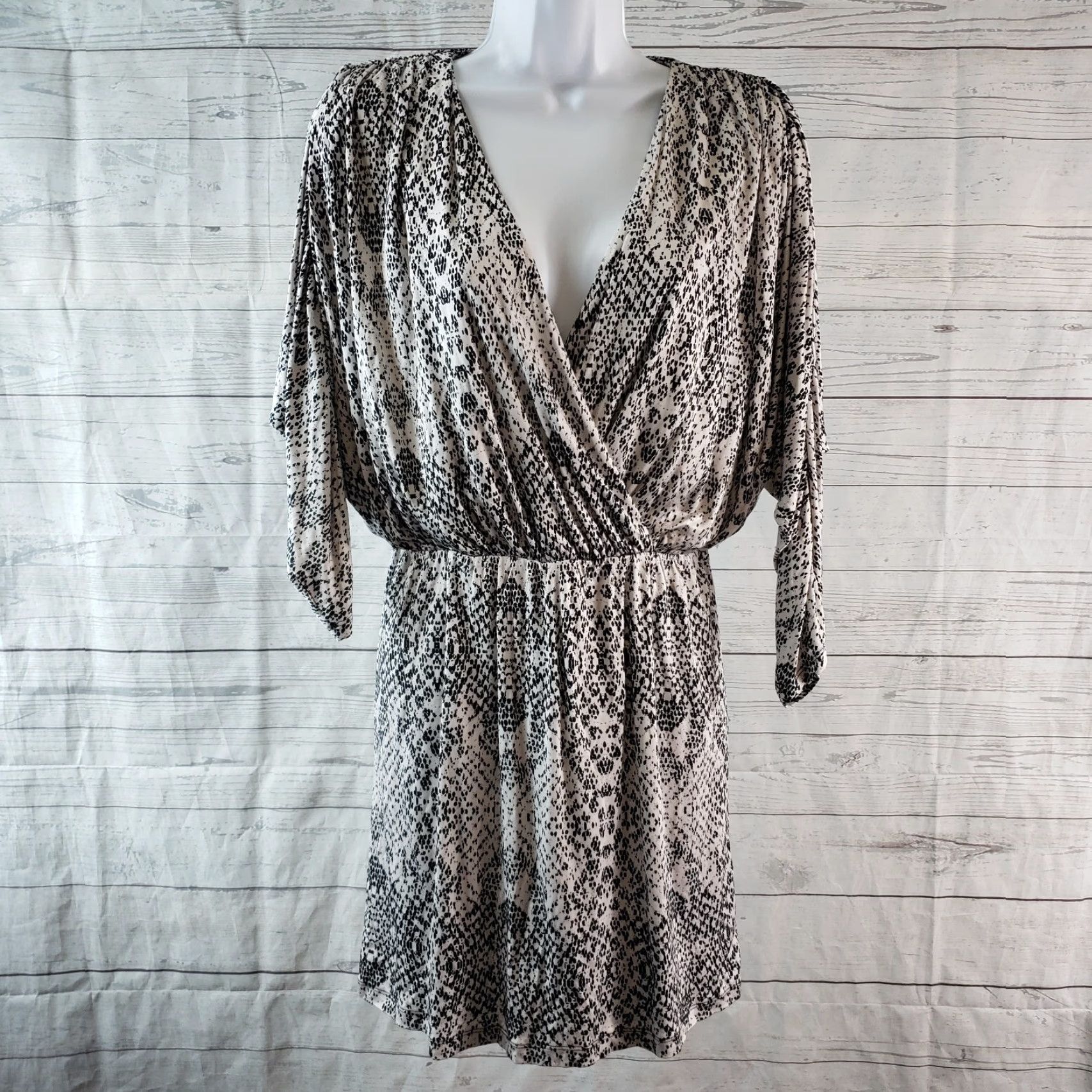 Parker Parker Dress Catalina Black V-Neck Dolman Sleeve Small Womens Size S / US 4 / IT 40 - 2 Thumbnail
