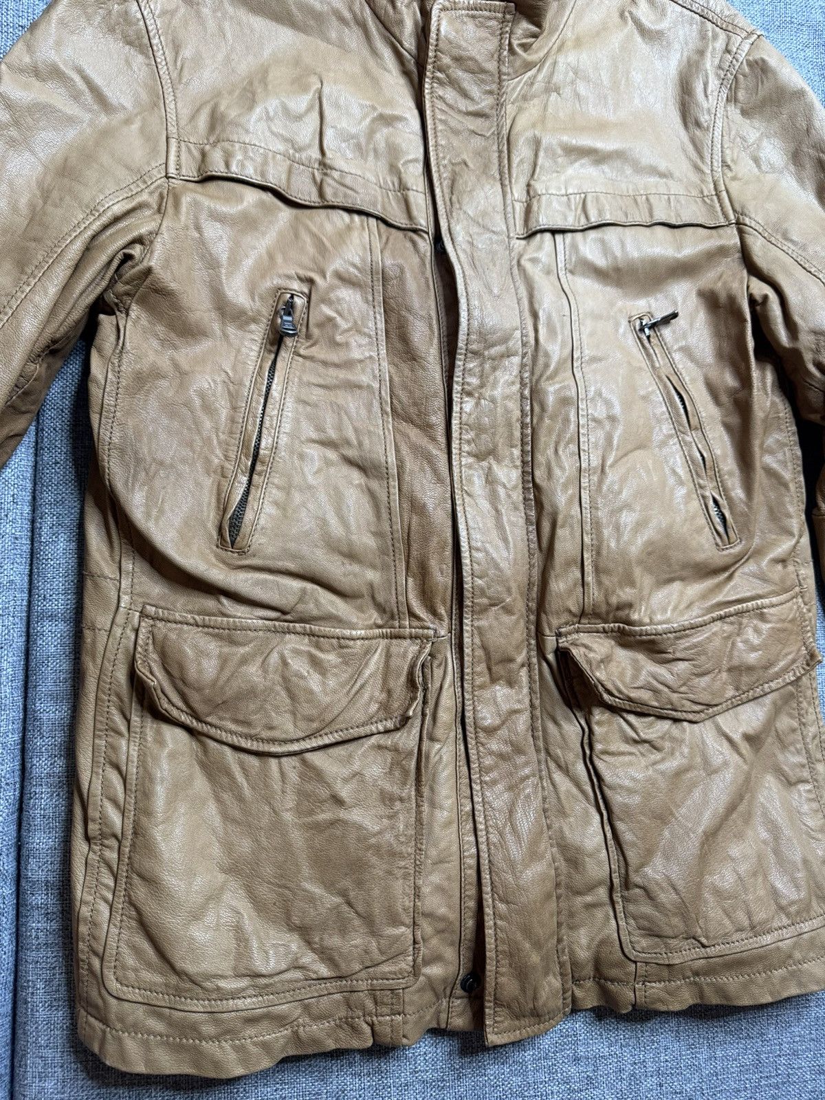 Tommy Hilfiger Vintage Tommy Hilfiger Tailored leather jacket L Size US L / EU 52-54 / 3 - 4 Thumbnail