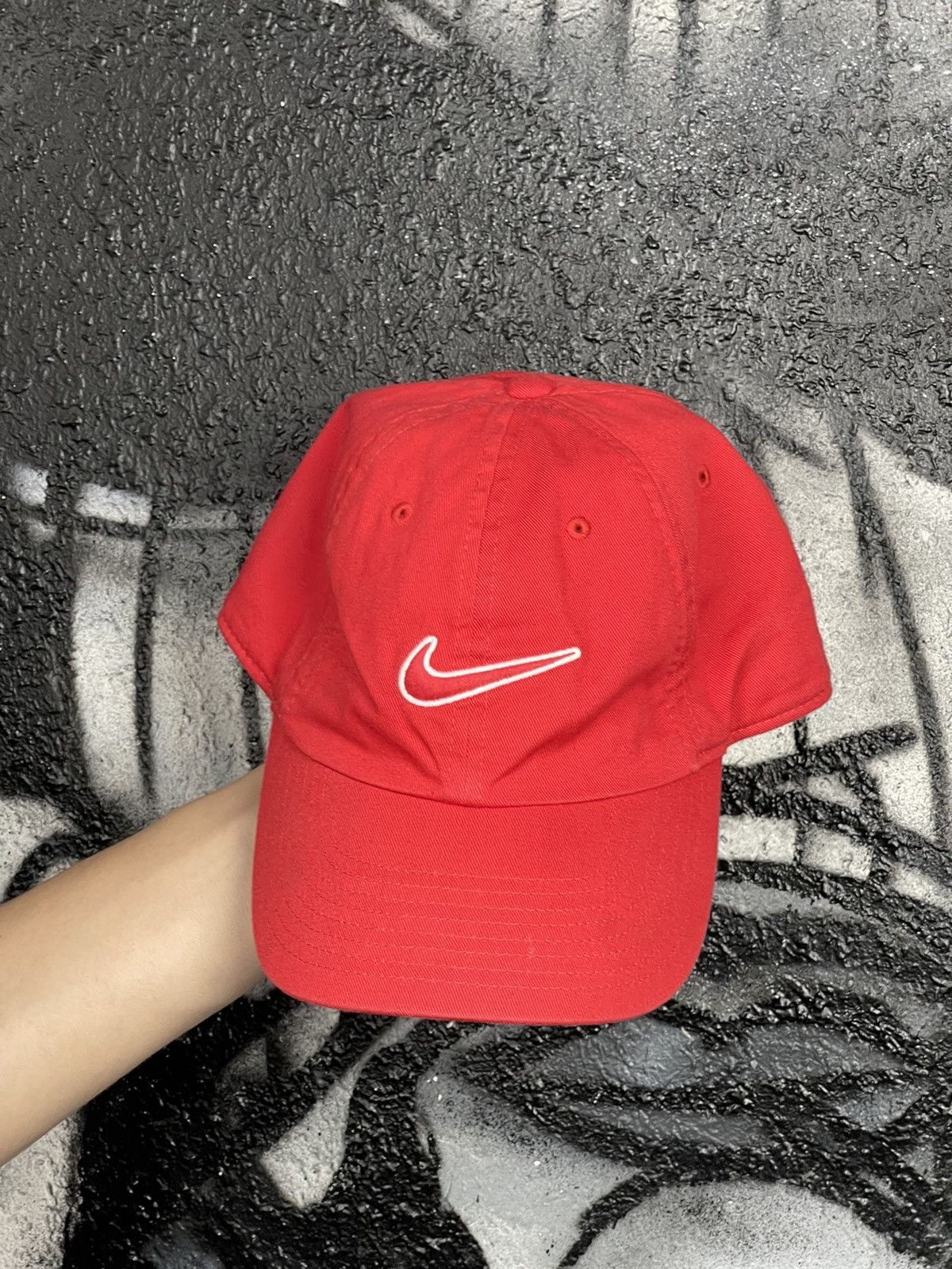 Nike Nike Embroidered Logo Red Cap One Size Fits Size ONE SIZE - 4 Thumbnail