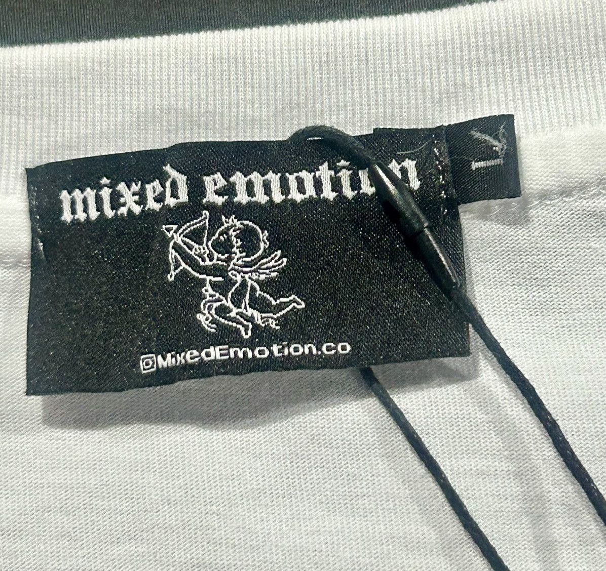 Other Mixed Emotion - "XIX" Blindfolded Angel Graphic Tee - White Size US L / EU 52-54 / 3 - 4 Thumbnail