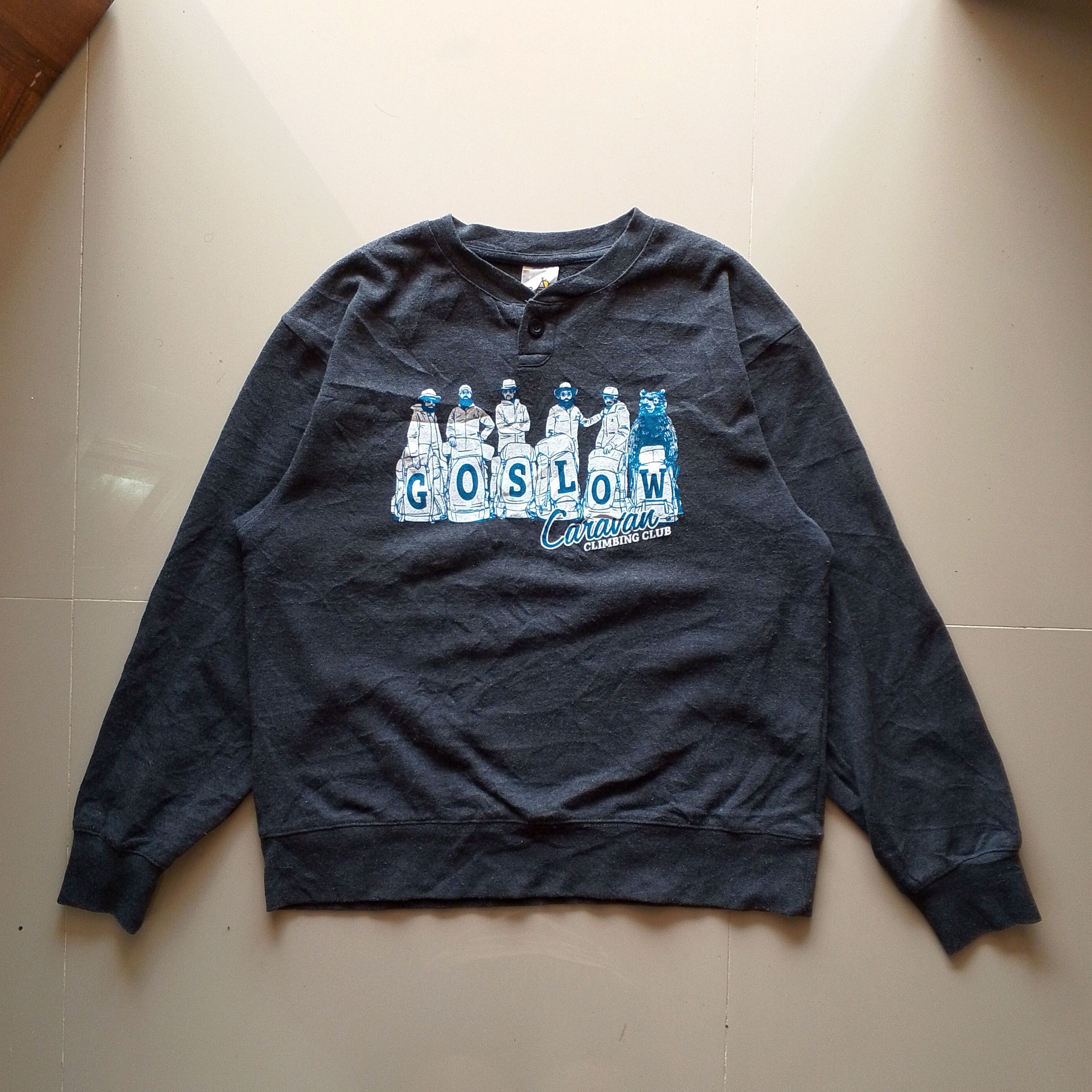 go slow caravan Go Slow Caravan Climbing Club Sweatshirt Size US M / EU 48-50 / 2 - 1 Thumbnail