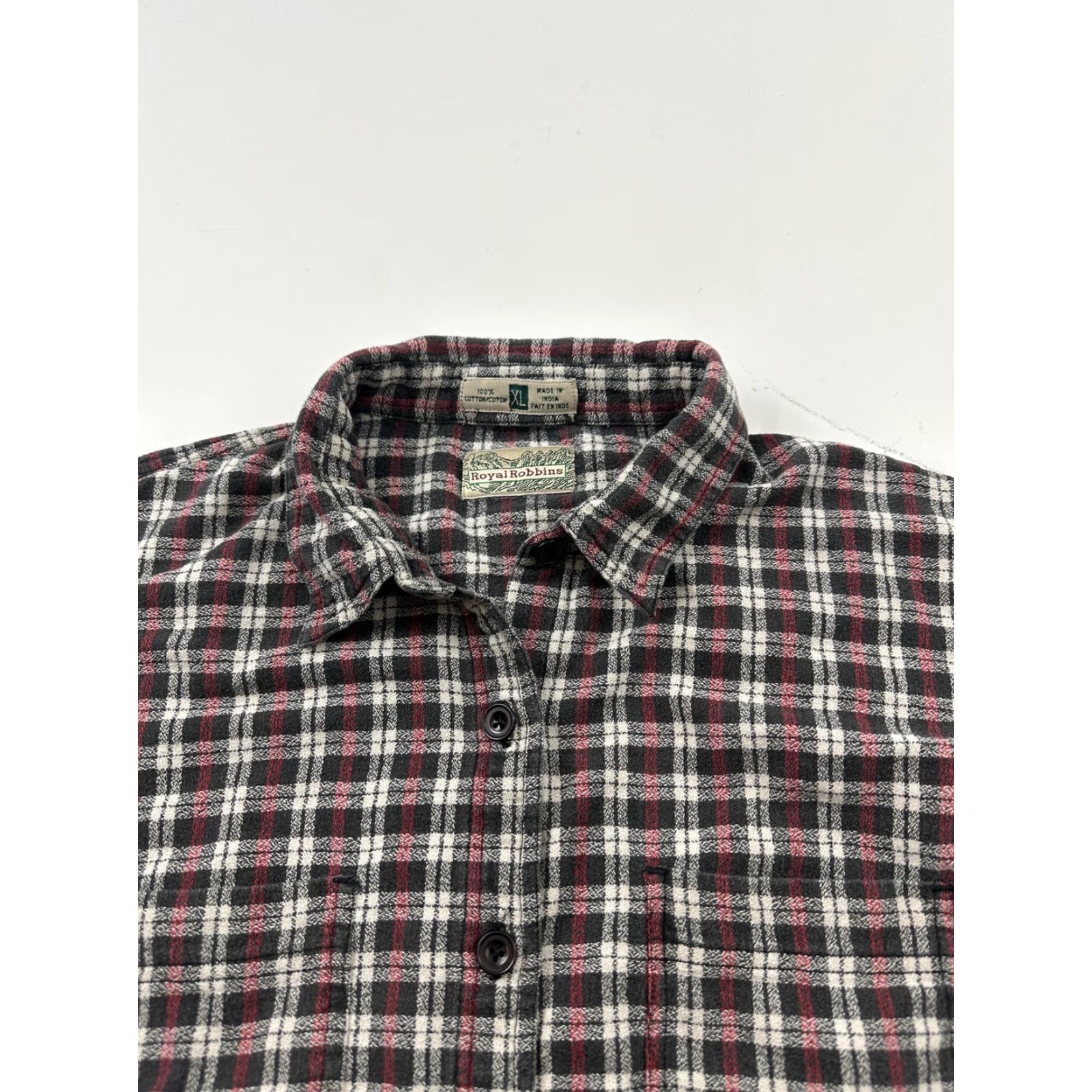 Royal Robbins VINTAGE Royal Robbins Shirt Womens XL Black Red White Plaid Flannel Button-Up Outdoors Size XL / US 12-14 / IT 48-50 - 2 Thumbnail