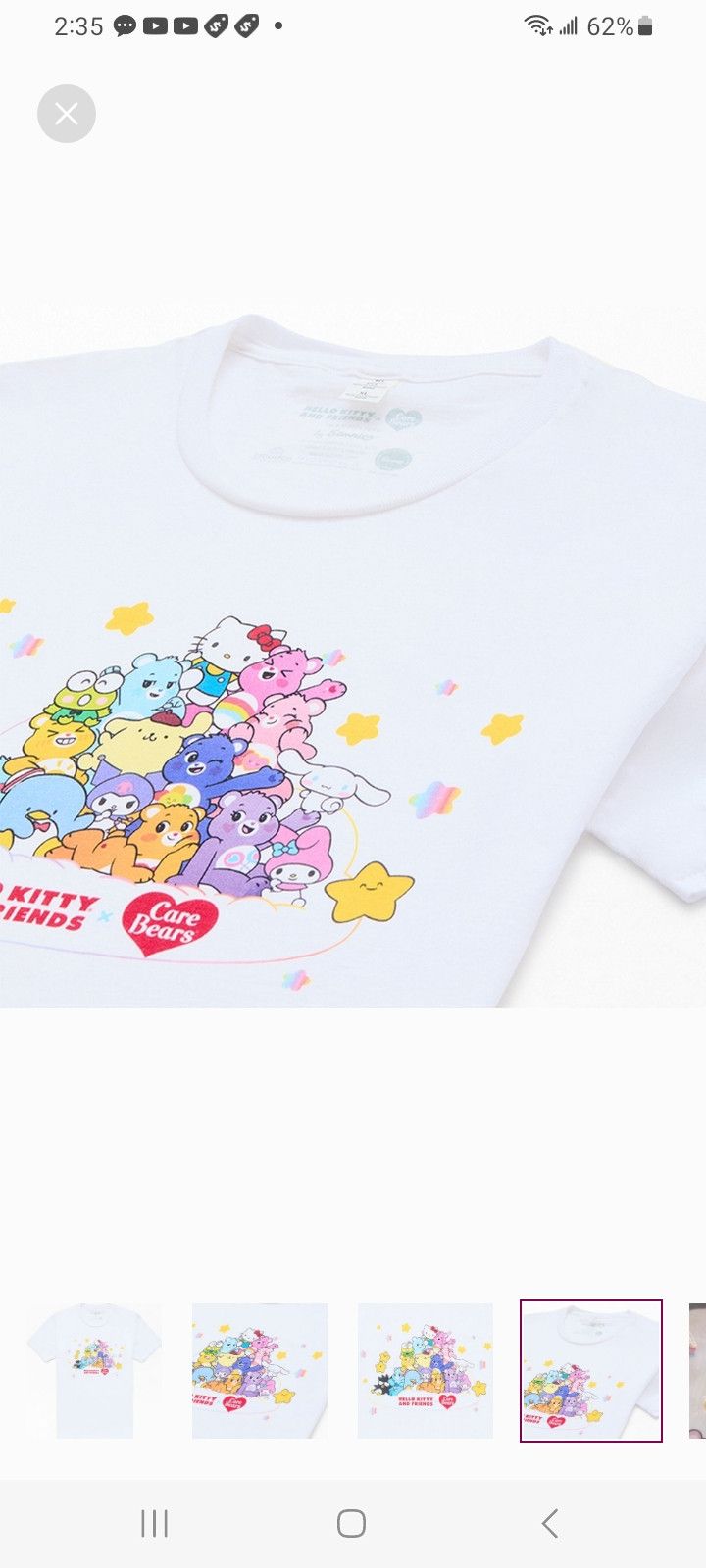 Other Kids Hello Kitty x Care Bears Group T-Shirt Size XL / US 12-14 / IT 48-50 - 4 Thumbnail