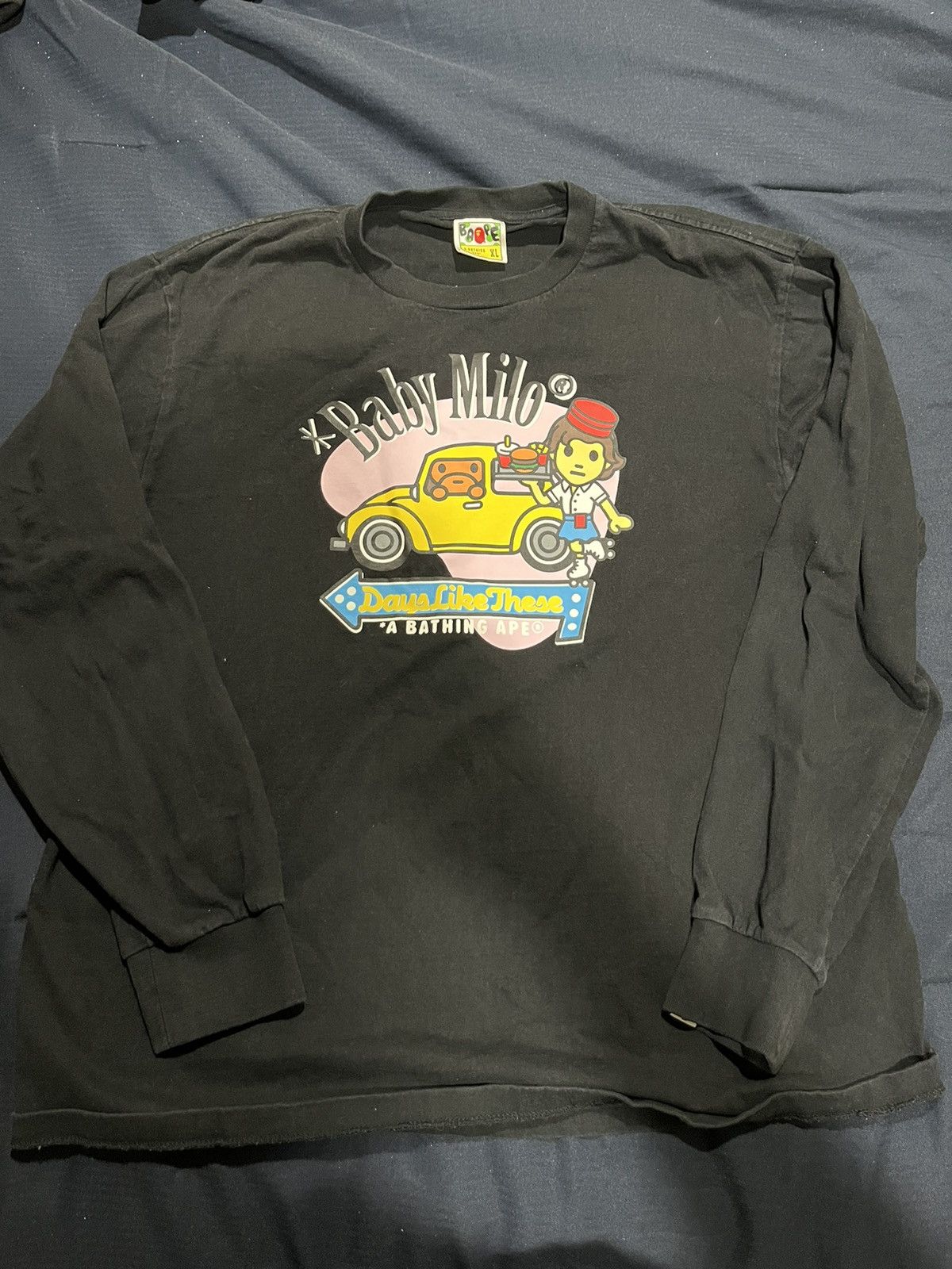 Bape Baby Milo Long Sleeve Tee Size US XL / EU 56 / 4 - 1 Thumbnail