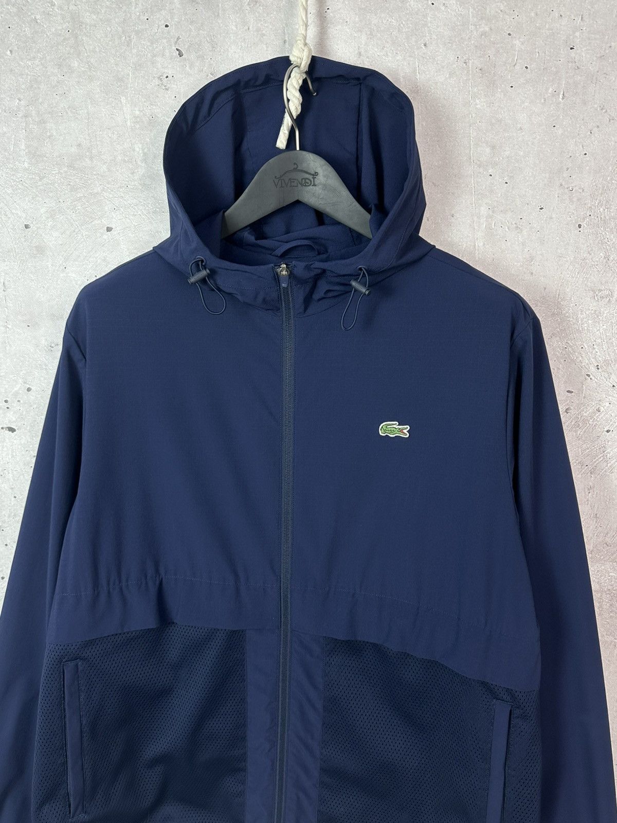 Lacoste Lacoste Sport Blue Logo Long Sleeve Men’s Hooded Jacket Size US L / EU 52-54 / 3 - 2 Thumbnail