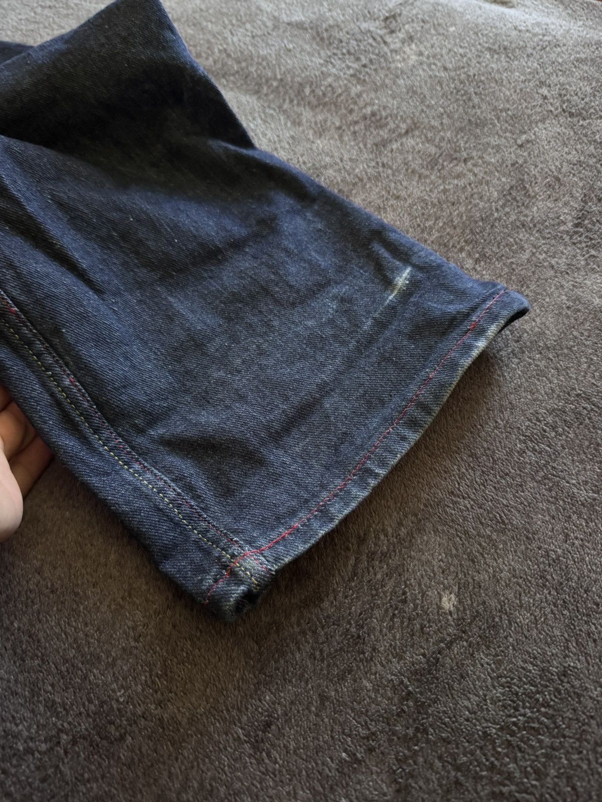Evisu × Puma Evisu Puma vintage denim pants pocket big logo Size US 33 - 18 Thumbnail