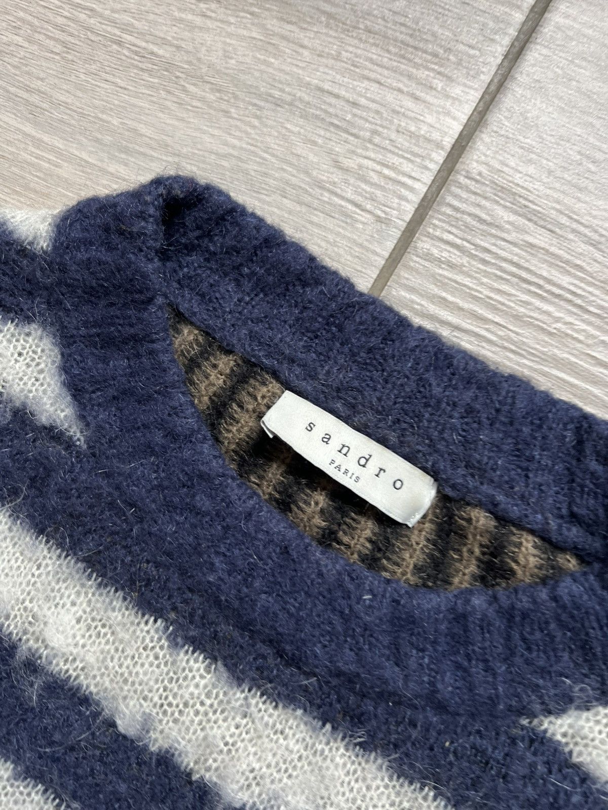 Sandro Sandro Vintage Mohair Sweater with Y2K Knitted 90s Size US S / EU 44-46 / 1 - 5 Thumbnail