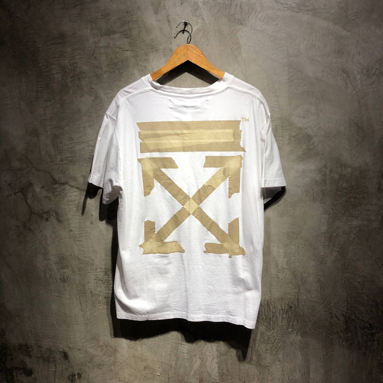 image of Off White Off-White Tape Arrows Tee, Men's (Size 2XL)