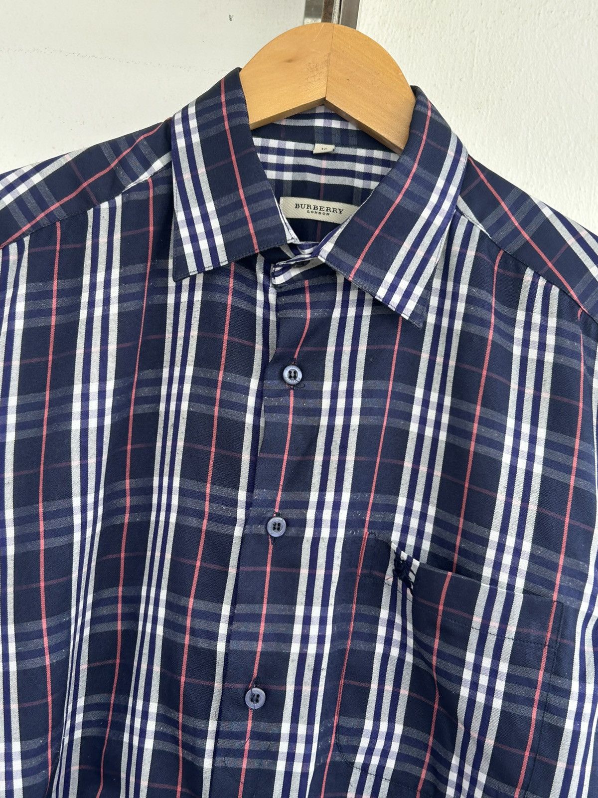 Burberry Burberry Checkered Vintage Button Up Shirt Size US L / EU 52-54 / 3 - 3 Thumbnail