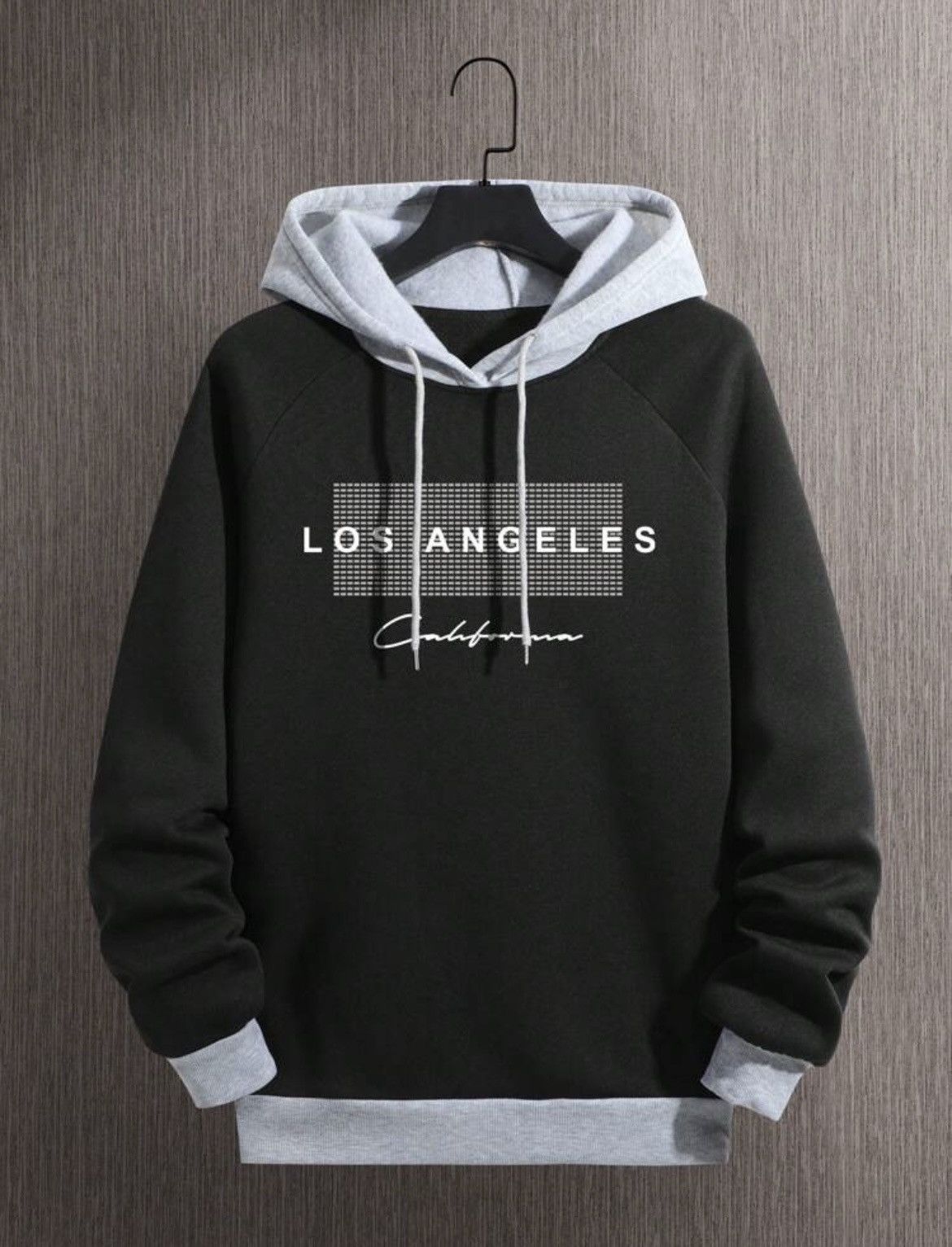 Shein Manifestly Los Angeles Black and White Hoodie Size US M / EU 48-50 / 2 - 1 Thumbnail